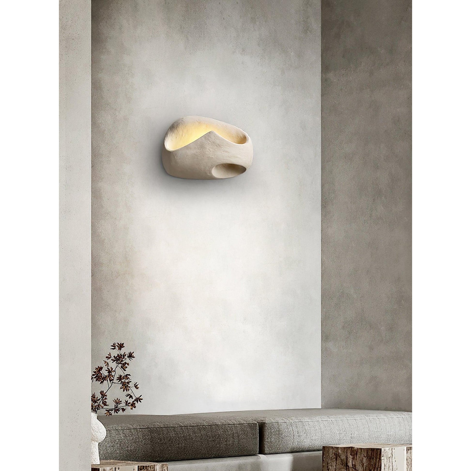 Claro Individual Creativity Hollow Cement Wall Lamp - Lamp Copper