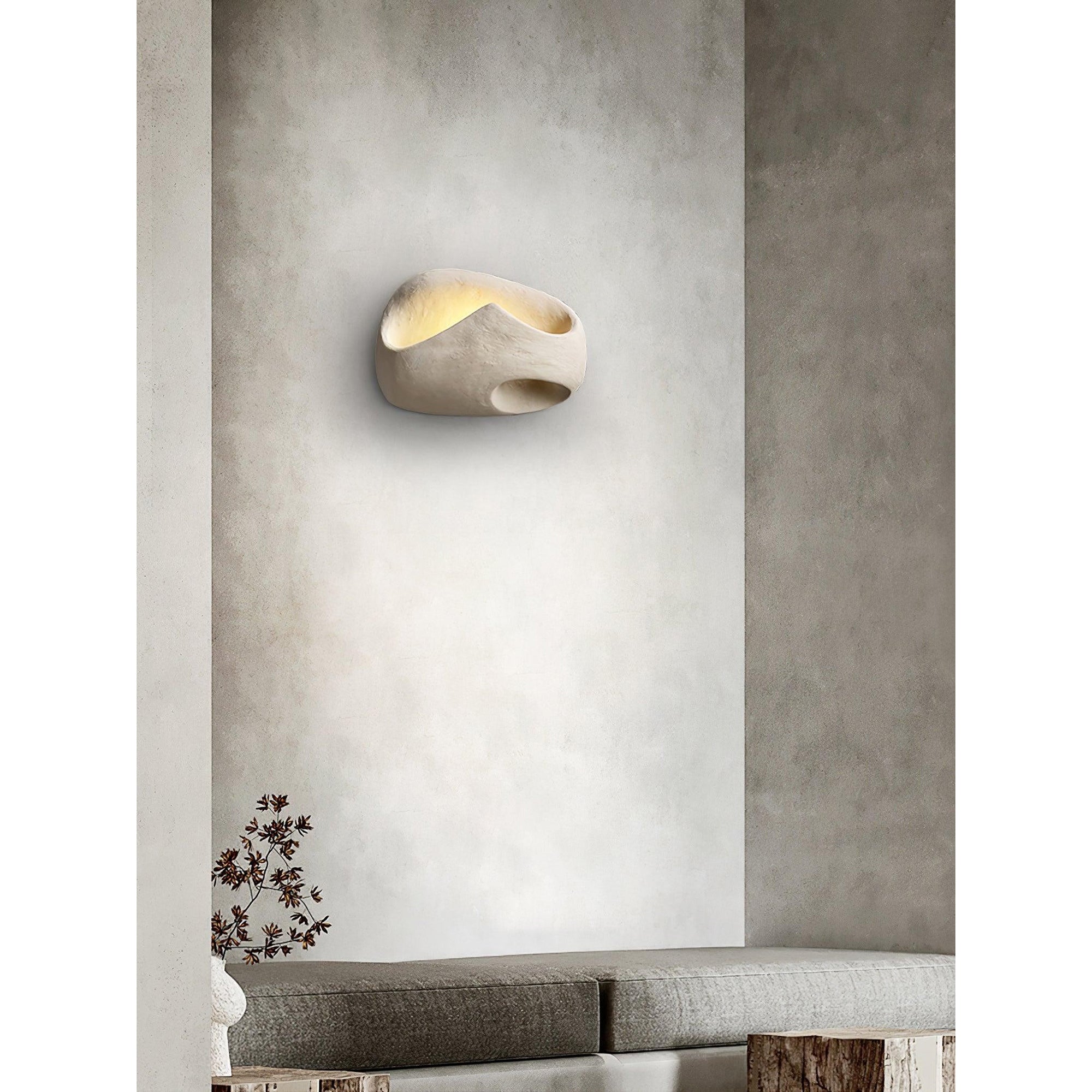 Claro Individual Creativity Hollow Cement Wall Lamp - Lamp Copper