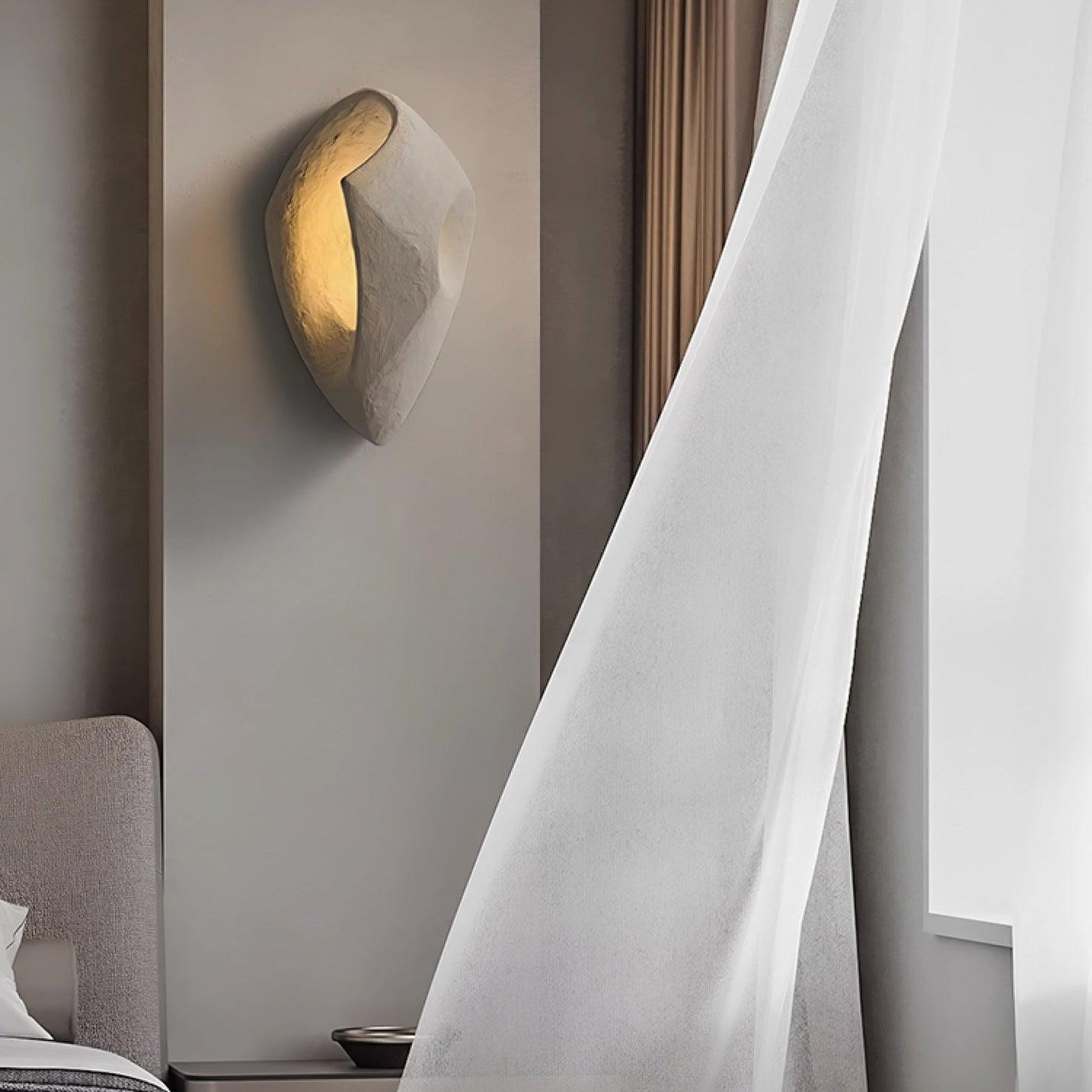 Claro Individual Creativity Hollow Cement Wall Lamp - Lamp Copper