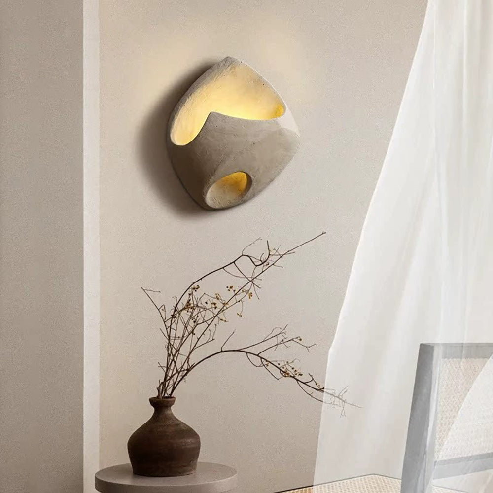 Claro Individual Creativity Hollow Cement Wall Lamp - Lamp Copper
