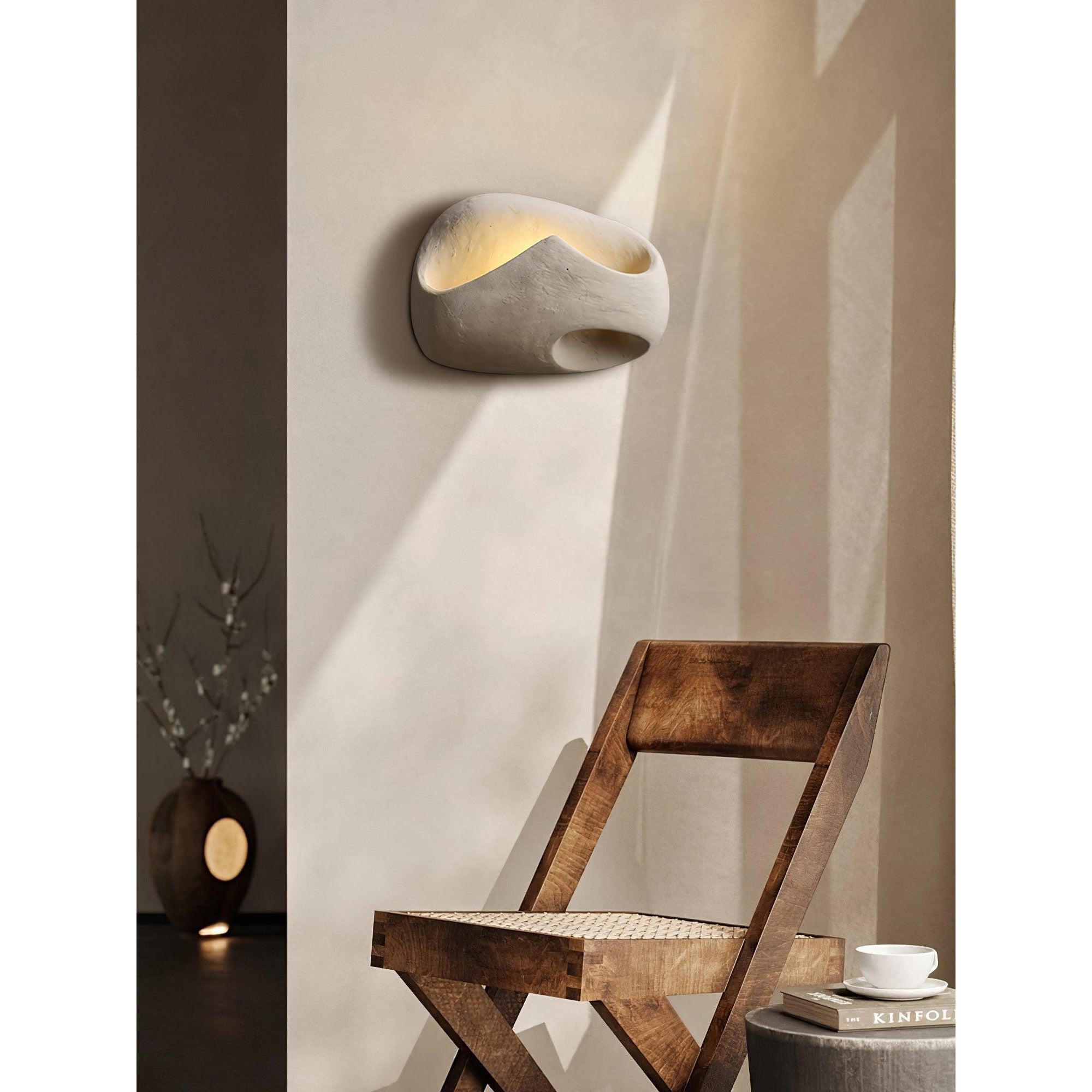 Claro Individual Creativity Hollow Cement Wall Lamp - Lamp Copper
