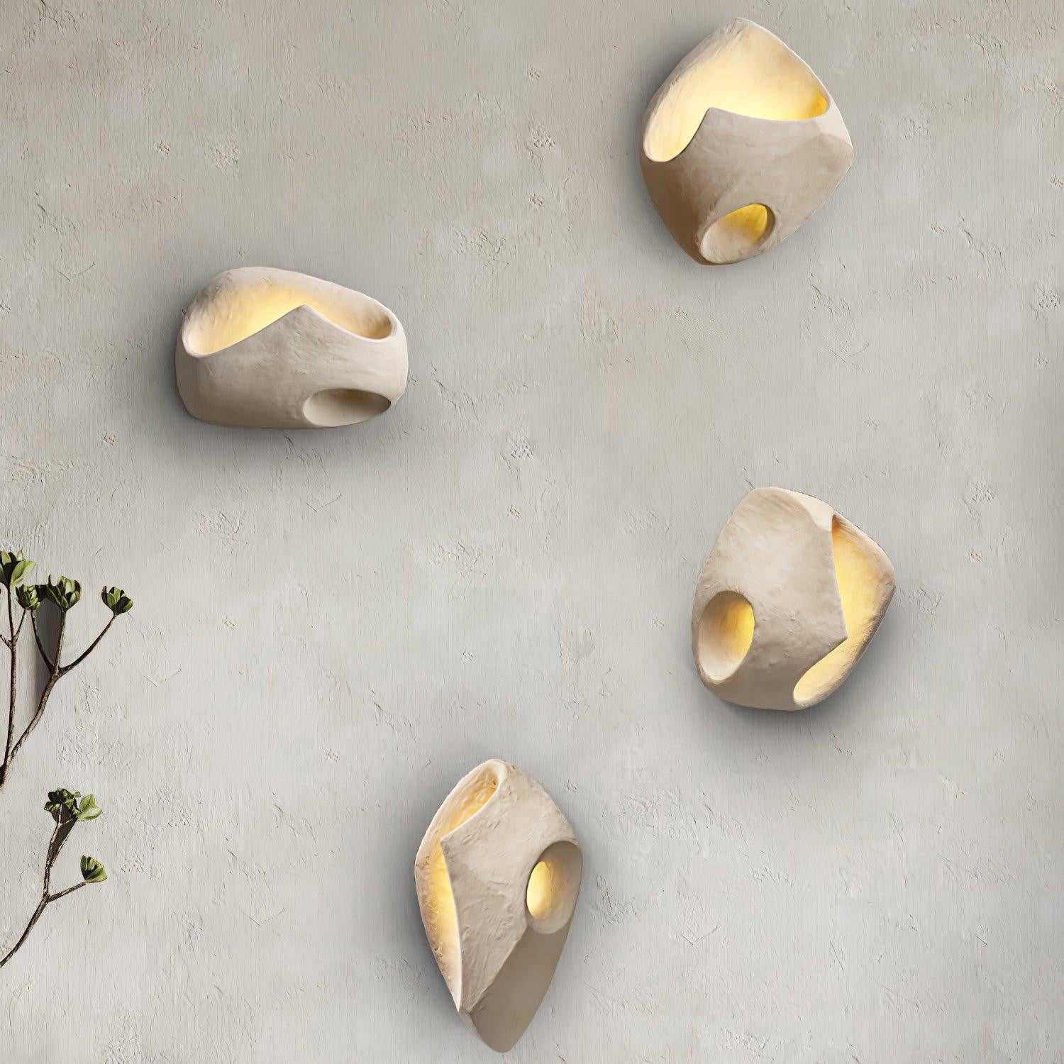 Claro Individual Creativity Hollow Cement Wall Lamp - Lamp Copper