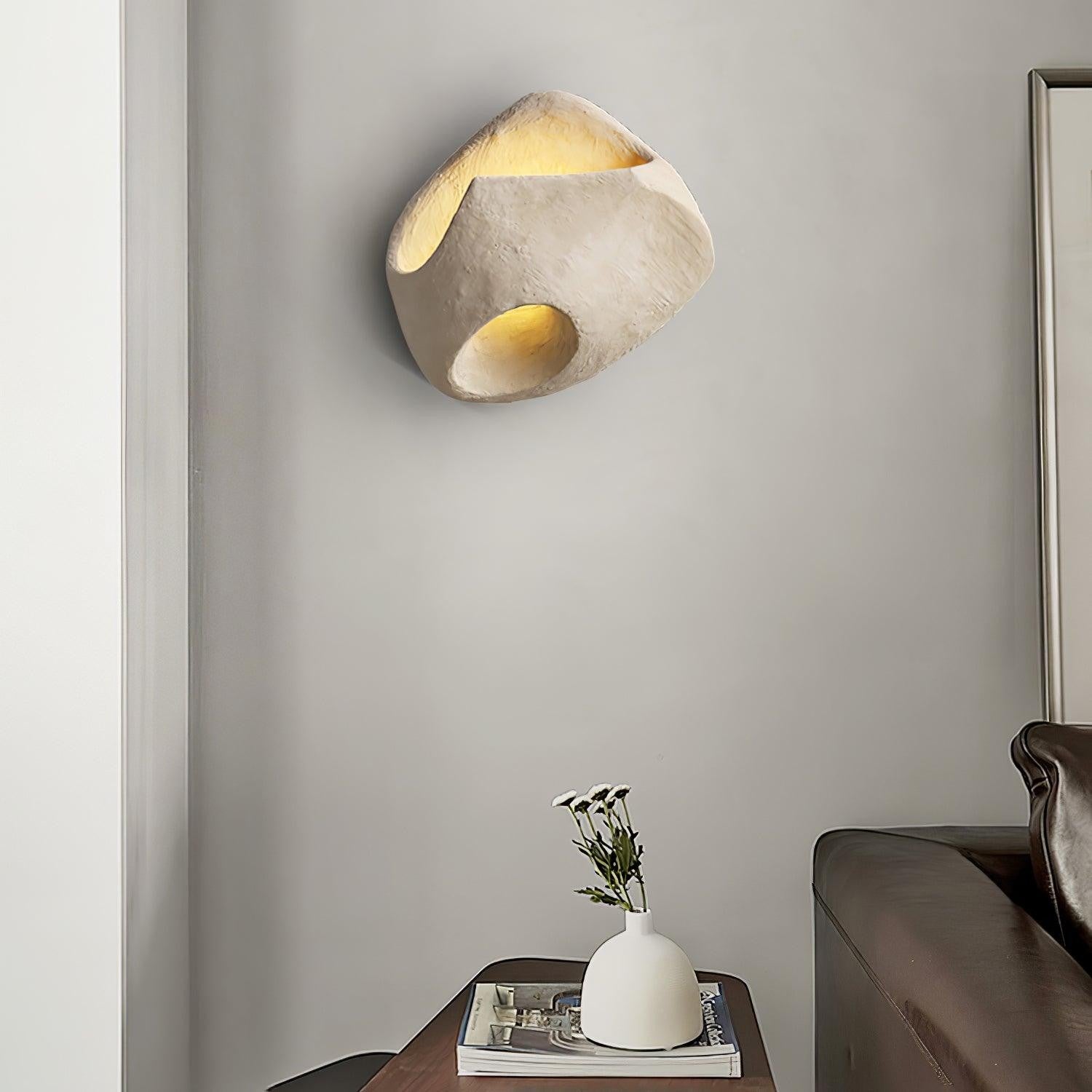 Claro Individual Creativity Hollow Cement Wall Lamp - Lamp Copper