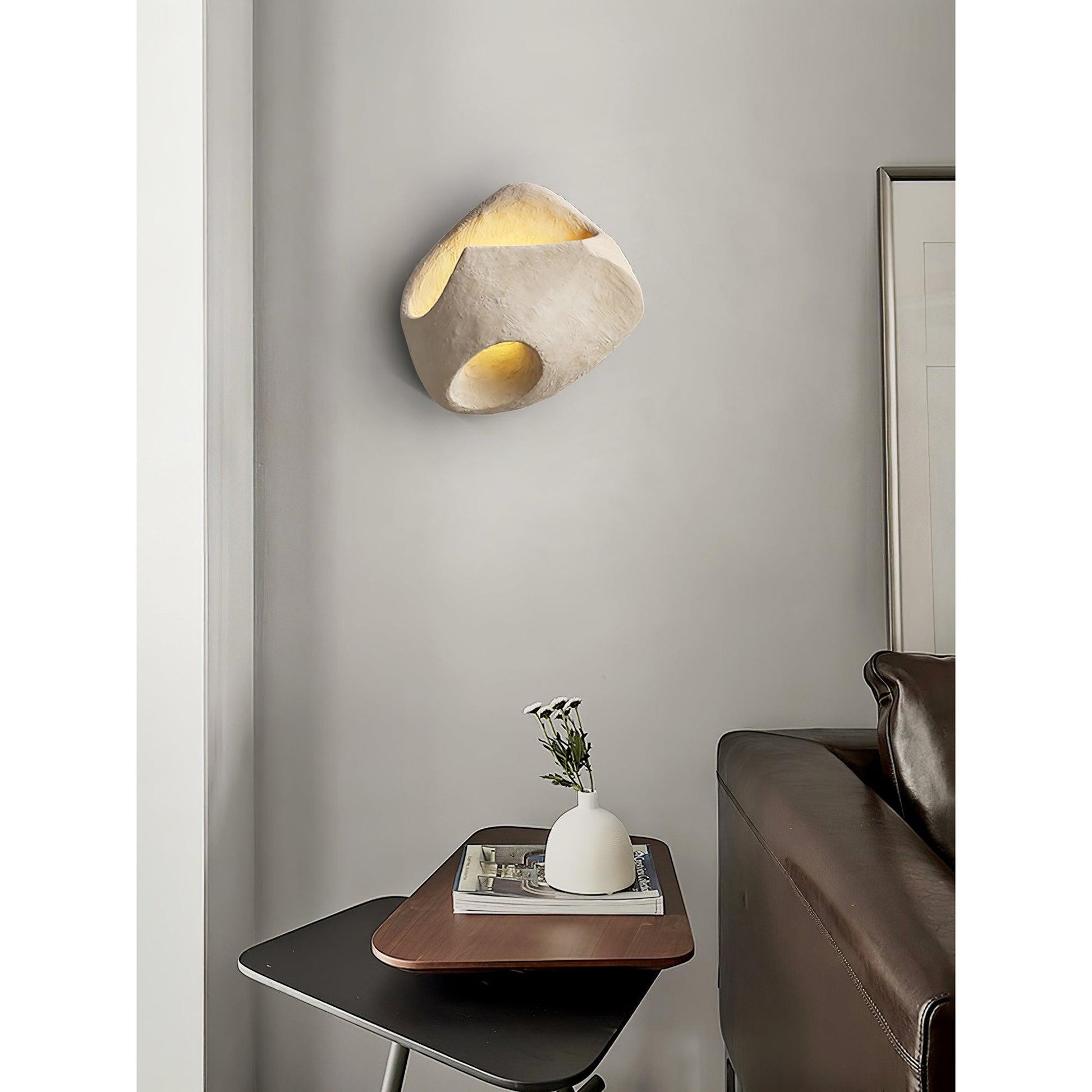 Claro Individual Creativity Hollow Cement Wall Lamp - Lamp Copper