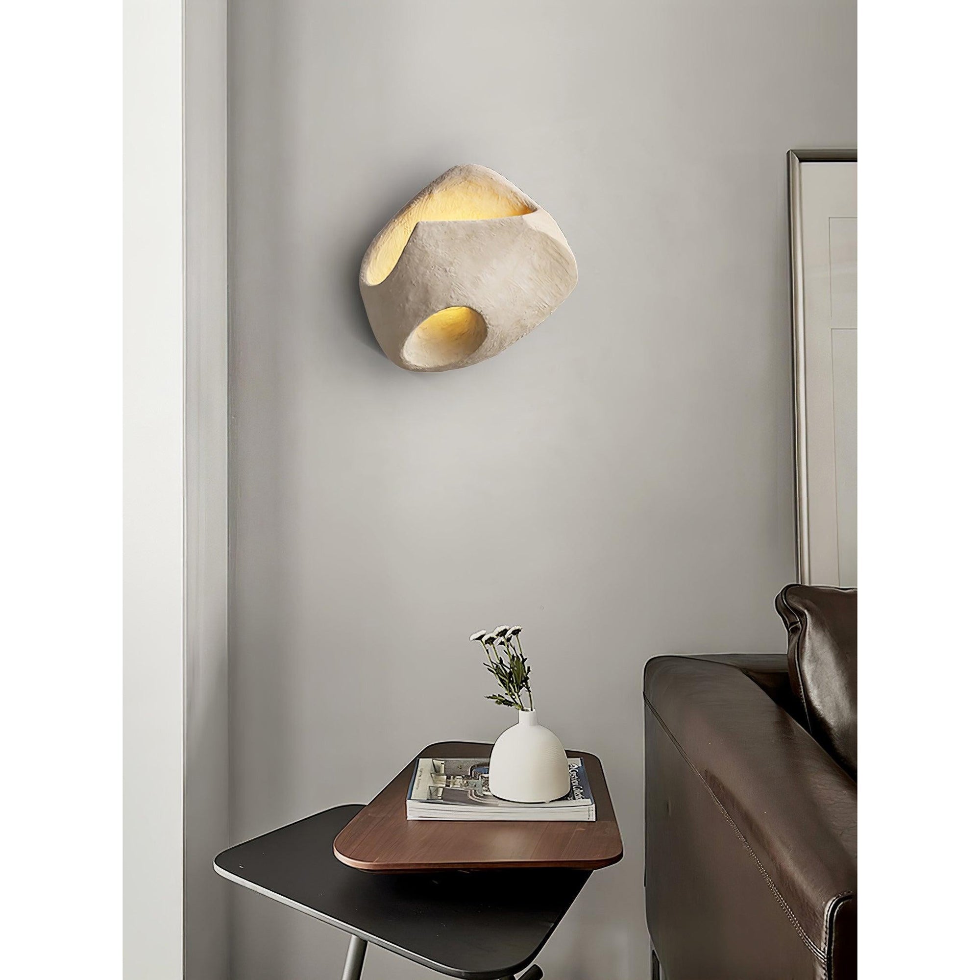 Claro Individual Creativity Hollow Cement Wall Lamp - Lamp Copper