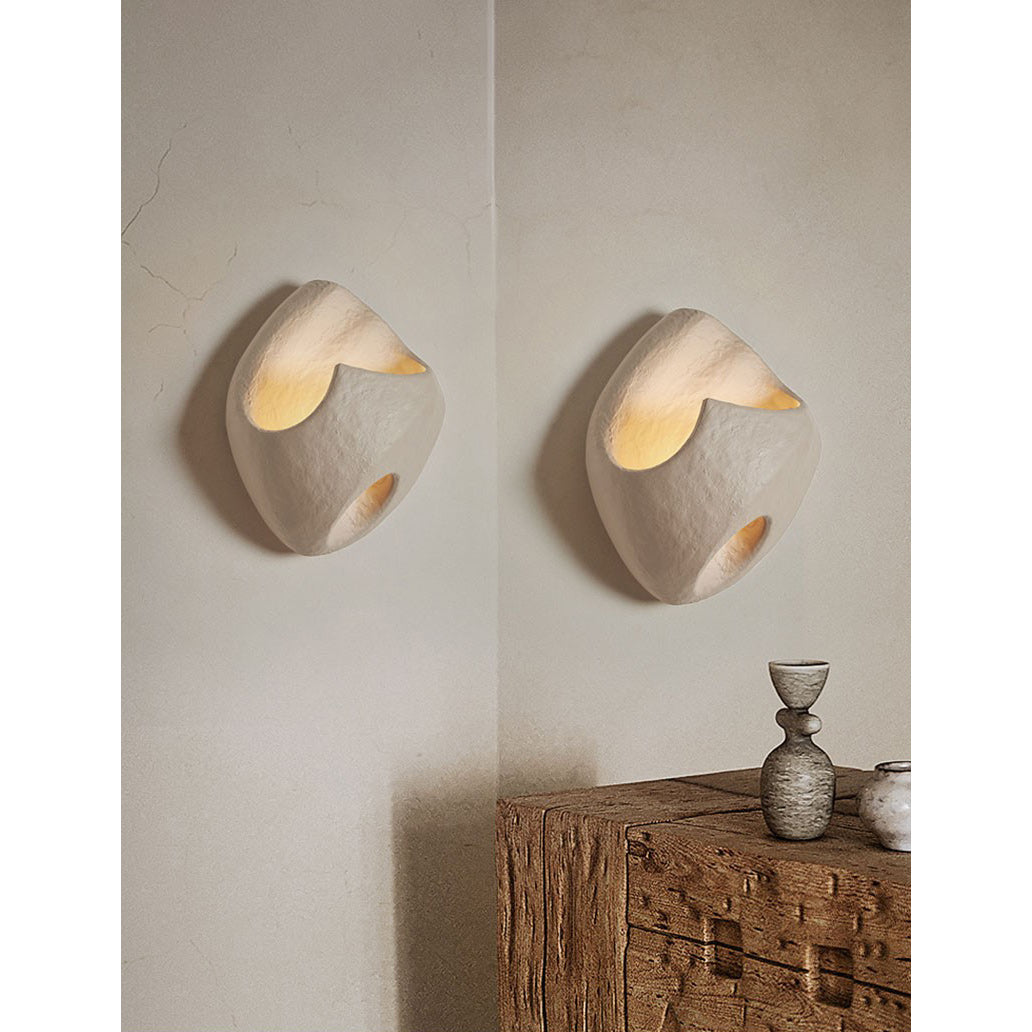 Claro Individual Creativity Hollow Cement Wall Lamp - Lamp Copper