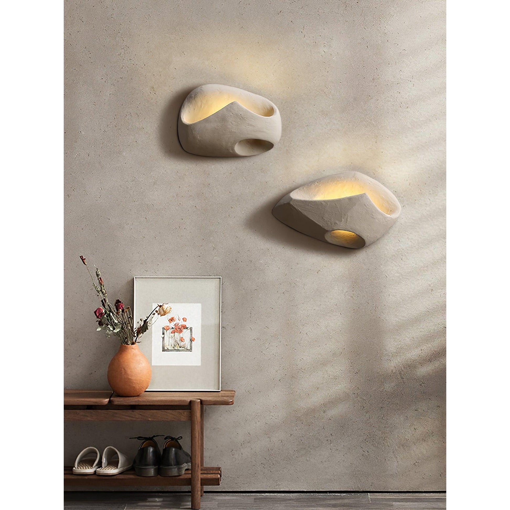 Claro Individual Creativity Hollow Cement Wall Lamp - Lamp Copper