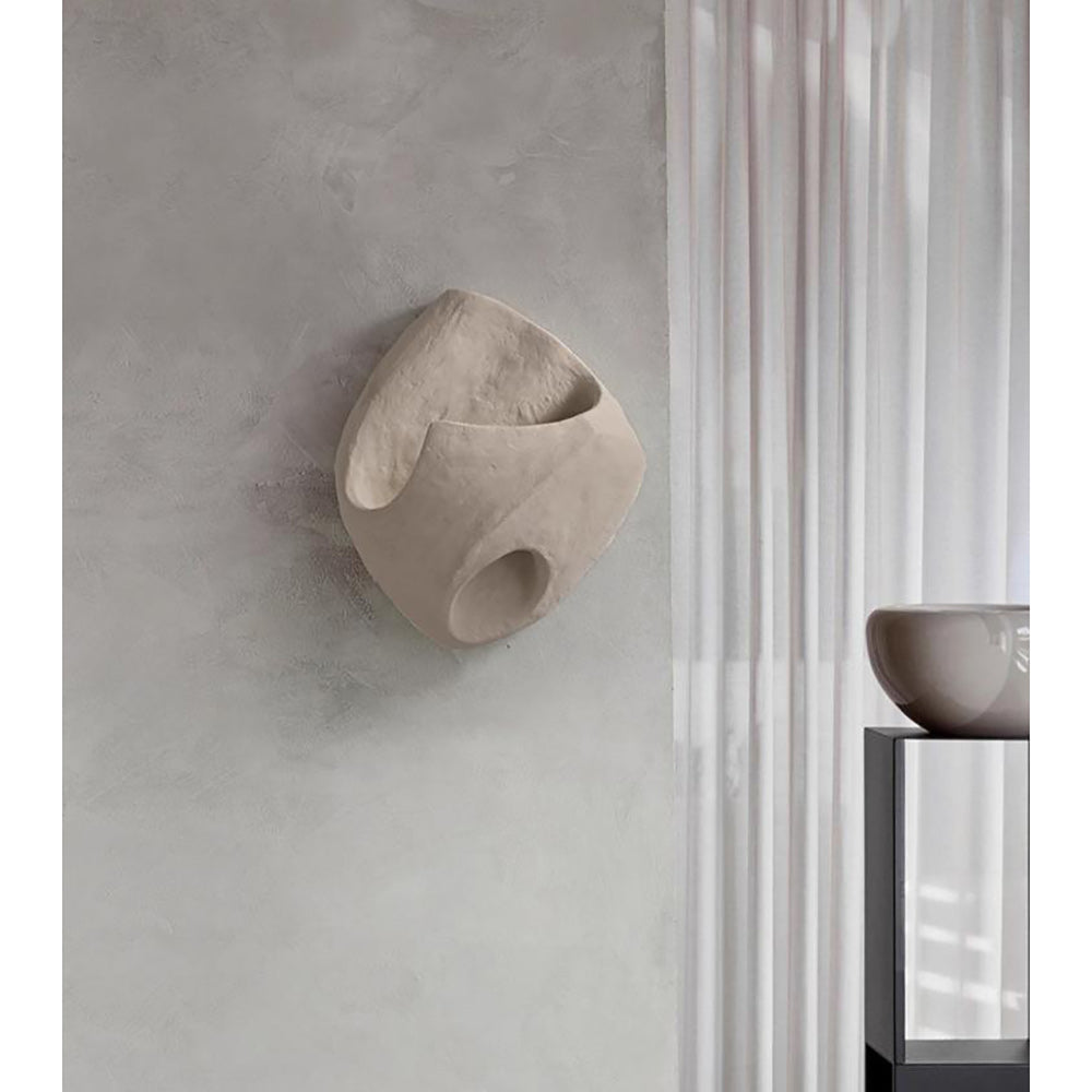 Claro Individual Creativity Hollow Cement Wall Lamp - Lamp Copper
