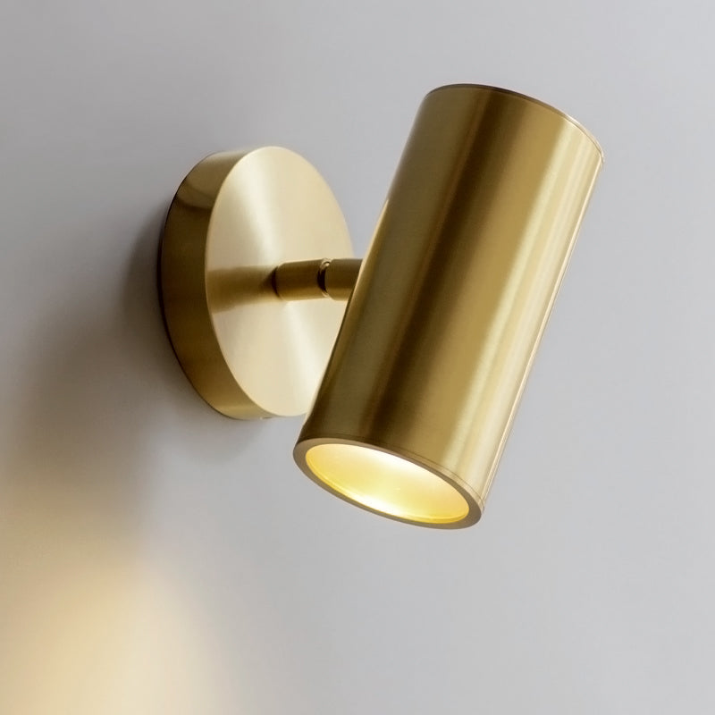 Frost Modern Minimalist Brass Metal Sconce Wall Lamp - Lamp Copper