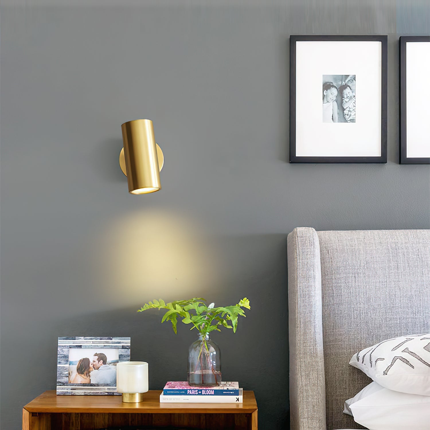 Frost Modern Minimalist Brass Metal Sconce Wall Lamp - Lamp Copper