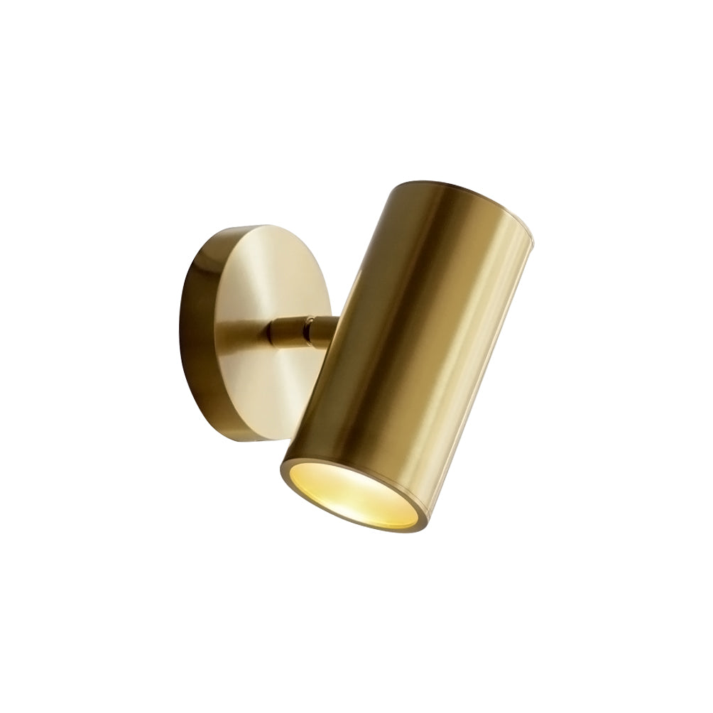 Frost Modern Minimalist Brass Metal Sconce Wall Lamp - Lamp Copper
