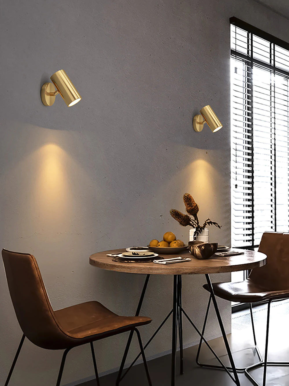 Frost Modern Minimalist Brass Metal Sconce Wall Lamp - Lamp Copper