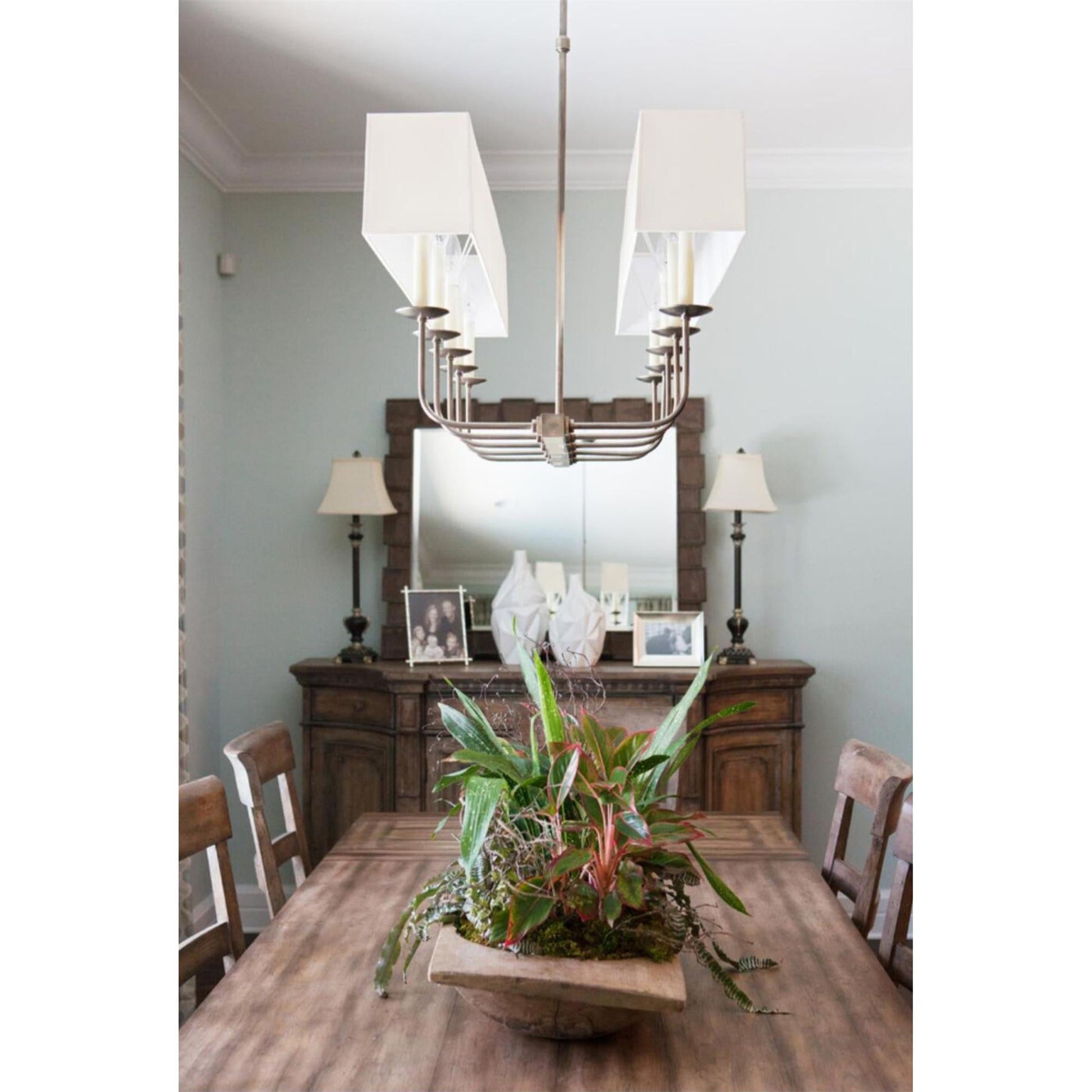 Beacon Modern Minimalist Linear Brass Metal Fabric Chandelier - Lamp Copper