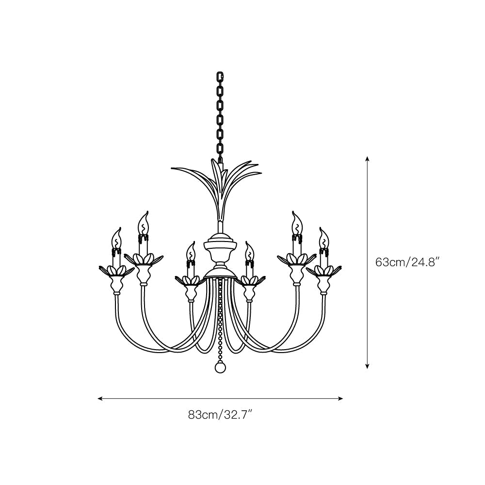 Jive Vintage Industrial Classic Metal Chandelier - Lamp Copper