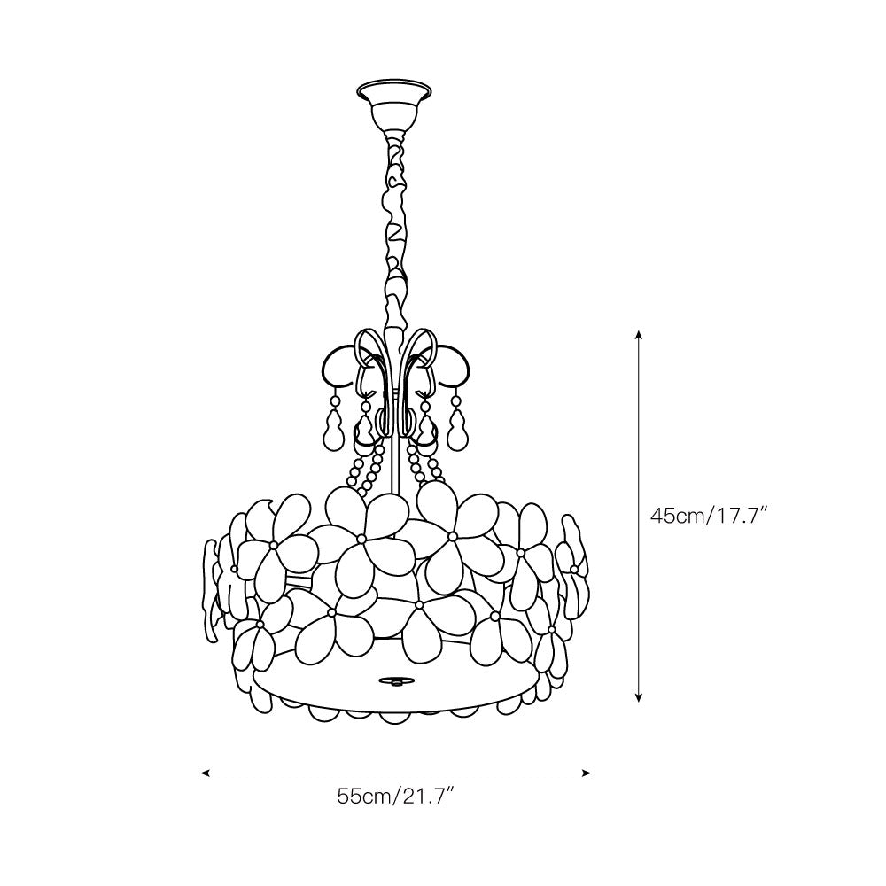 Kite Postmodern Luxury Art Unique Metal Glass Chandelier - Lamp Copper