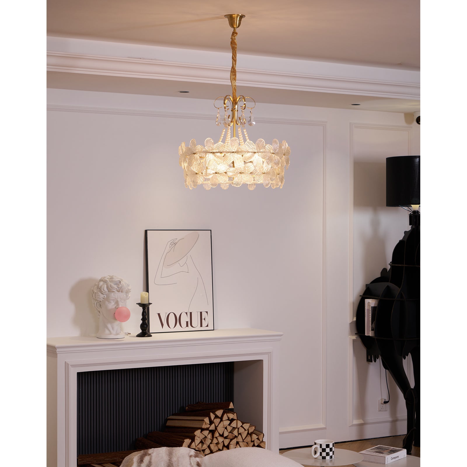 Kite Postmodern Luxury Art Unique Metal Glass Chandelier - Lamp Copper