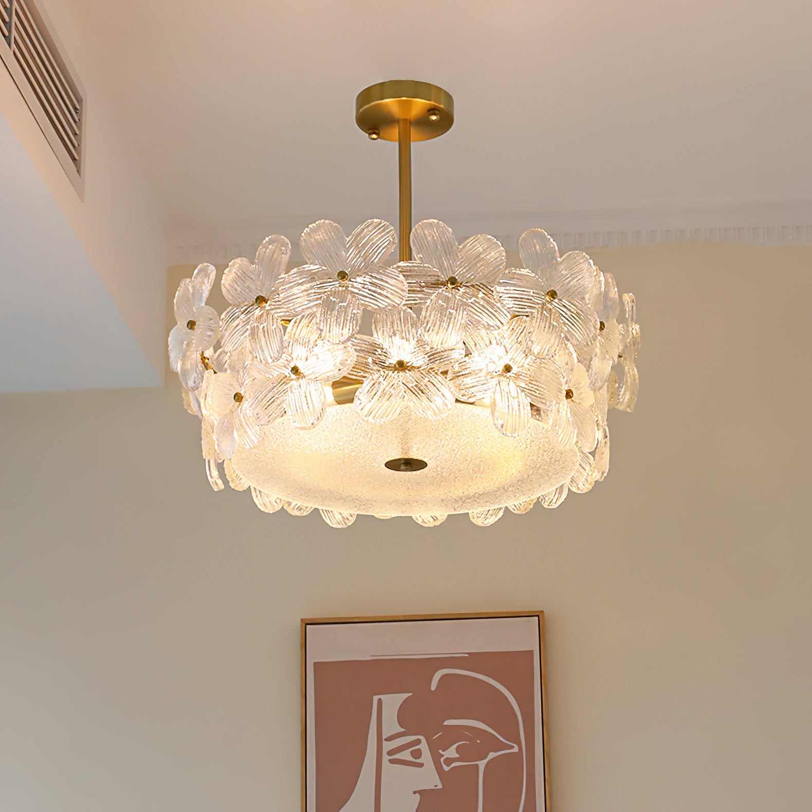 Kite Postmodern Luxury Art Unique Metal Glass Chandelier - Lamp Copper