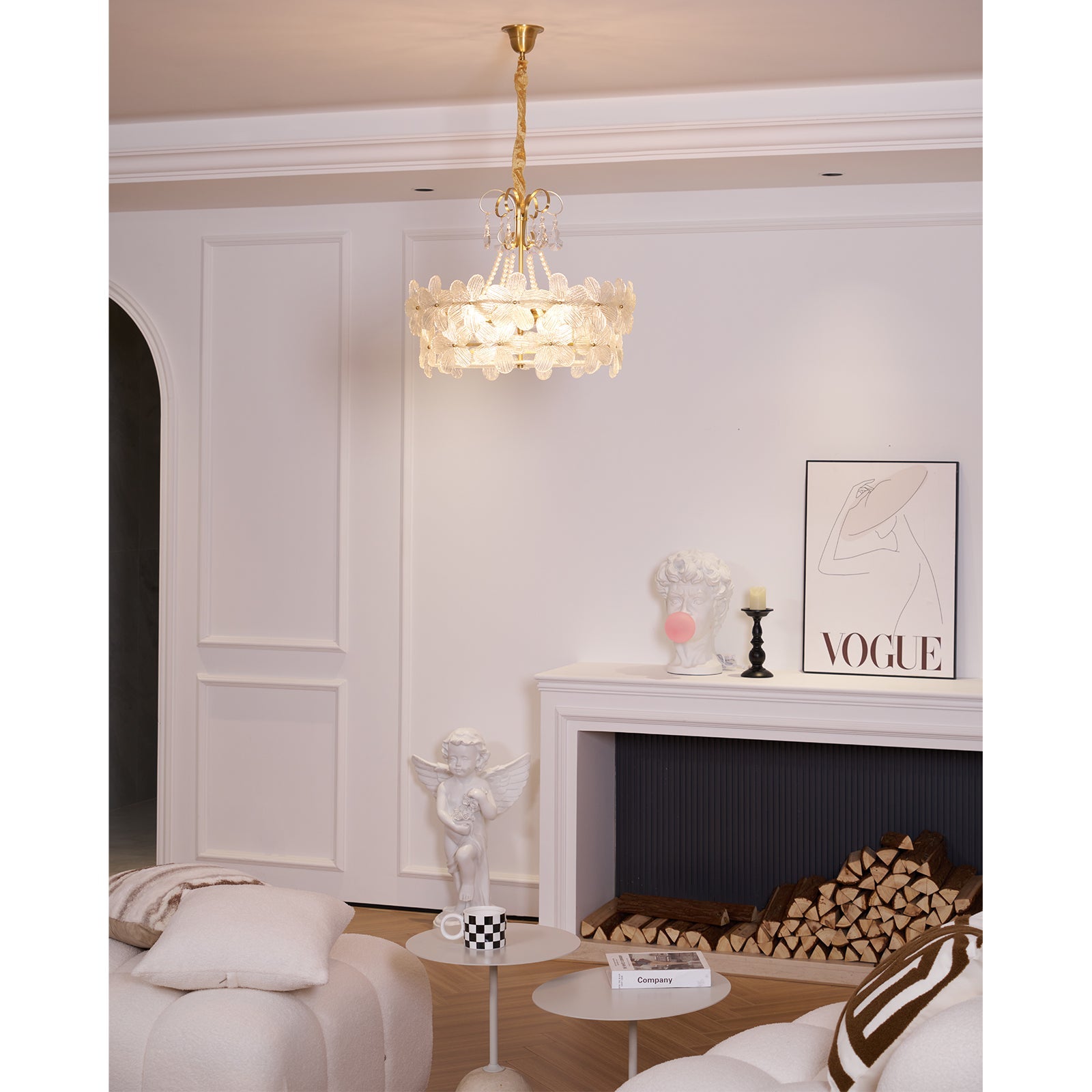 Kite Postmodern Luxury Art Unique Metal Glass Chandelier - Lamp Copper