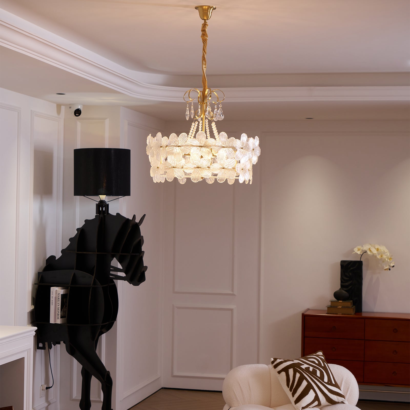 Kite Postmodern Luxury Art Unique Metal Glass Chandelier - Lamp Copper