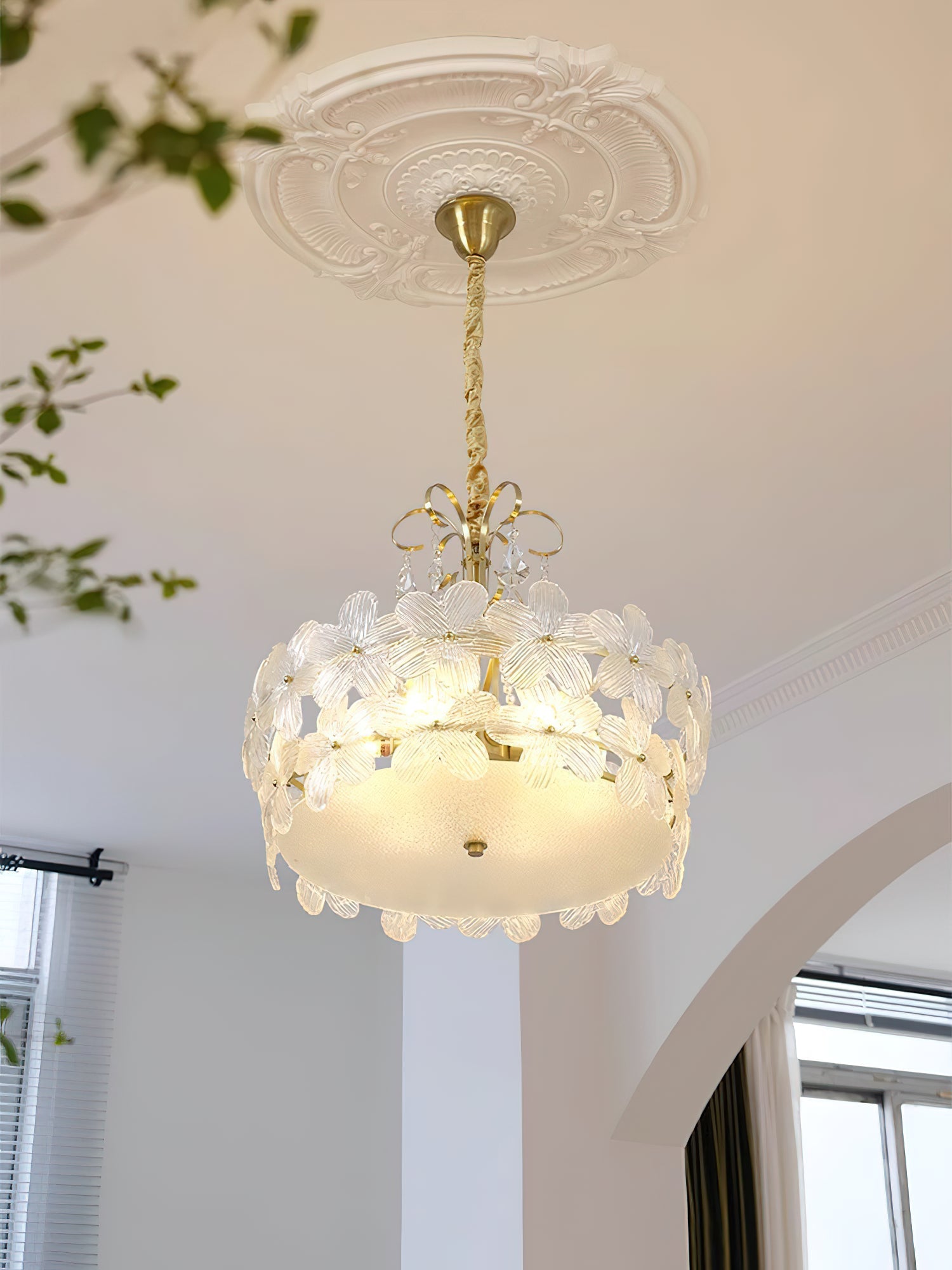 Kite Postmodern Luxury Art Unique Metal Glass Chandelier - Lamp Copper