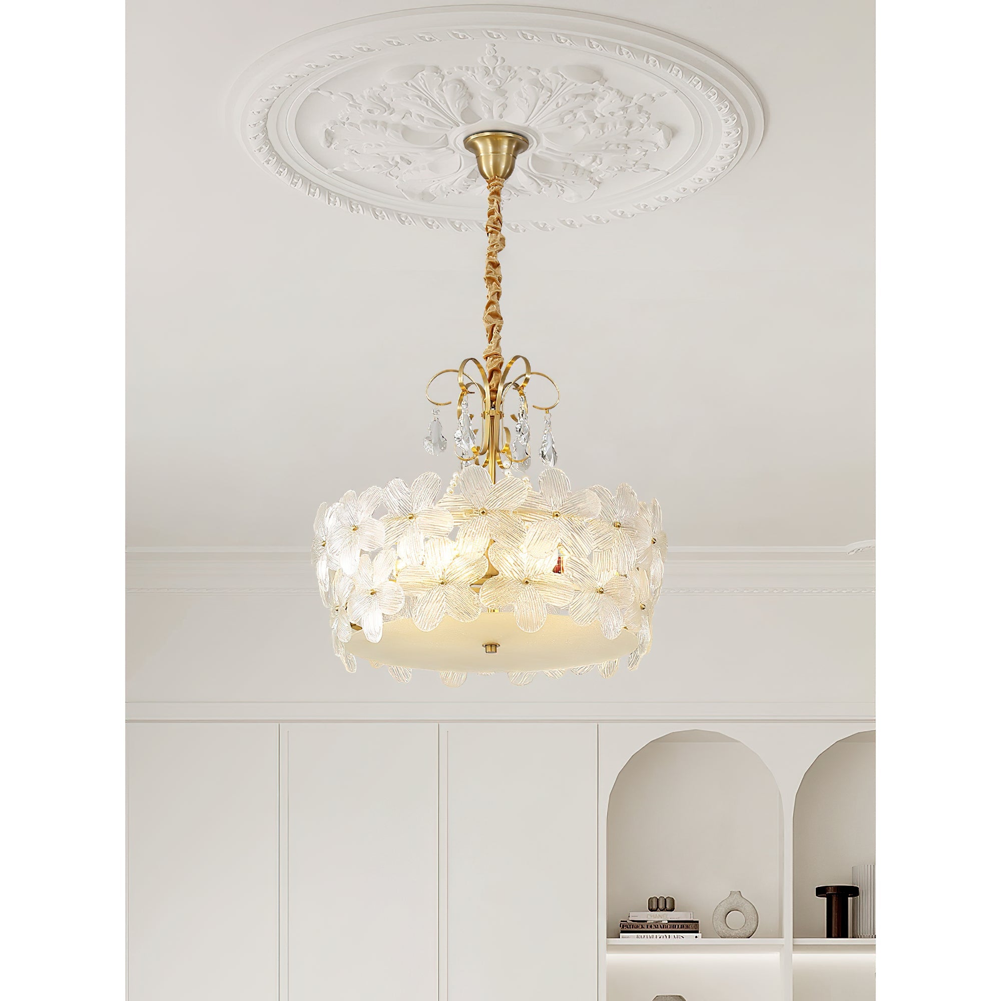 Kite Postmodern Luxury Art Unique Metal Glass Chandelier - Lamp Copper