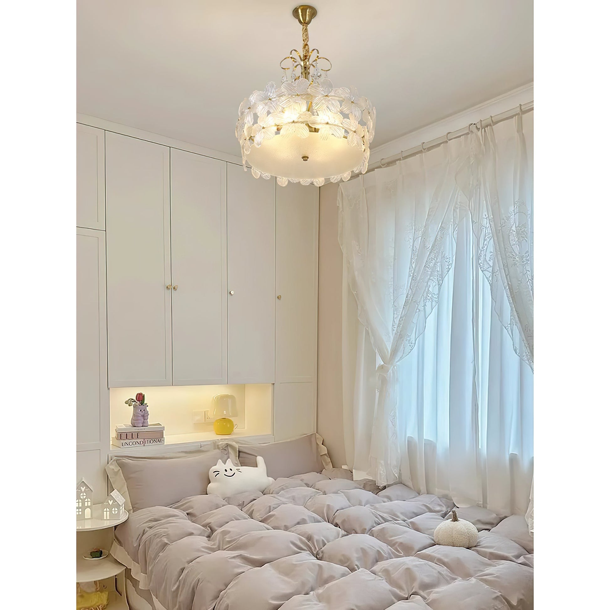 Kite Postmodern Luxury Art Unique Metal Glass Chandelier - Lamp Copper