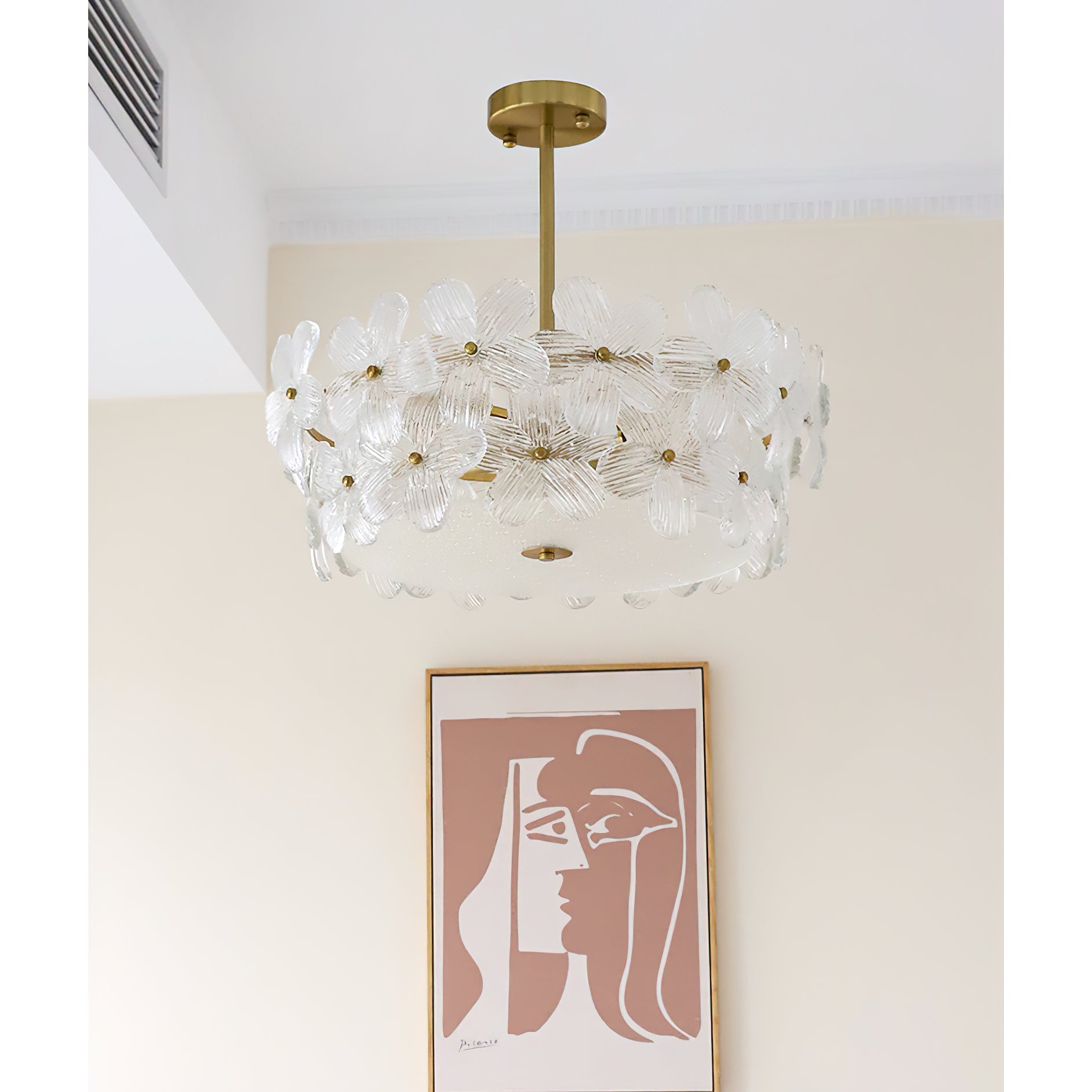 Kite Postmodern Luxury Art Unique Metal Glass Chandelier - Lamp Copper