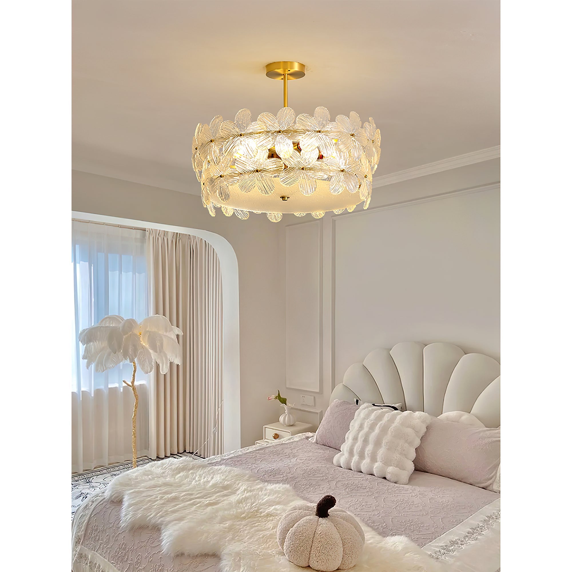 Kite Postmodern Luxury Art Unique Metal Glass Chandelier - Lamp Copper