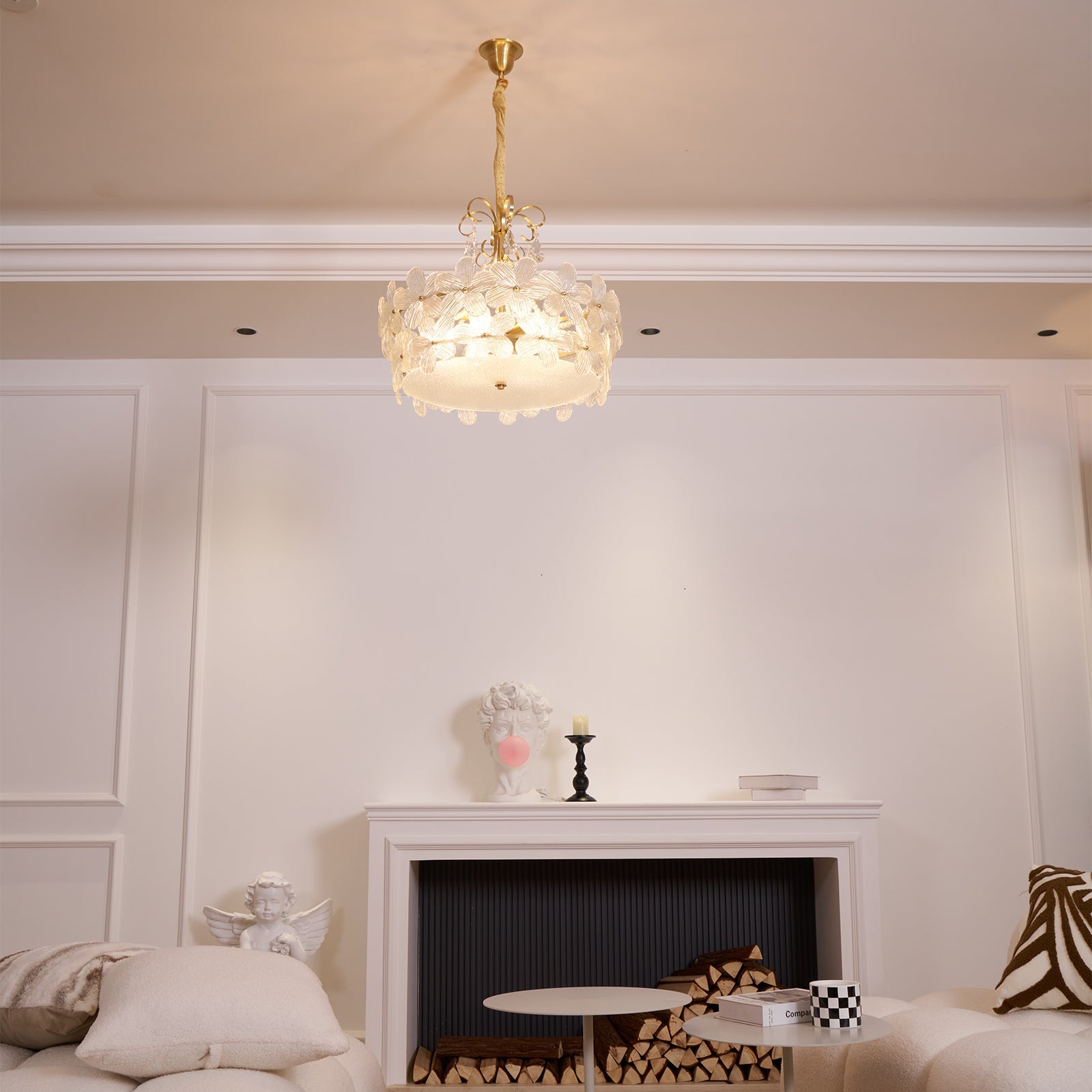 Kite Postmodern Luxury Art Unique Metal Glass Chandelier - Lamp Copper