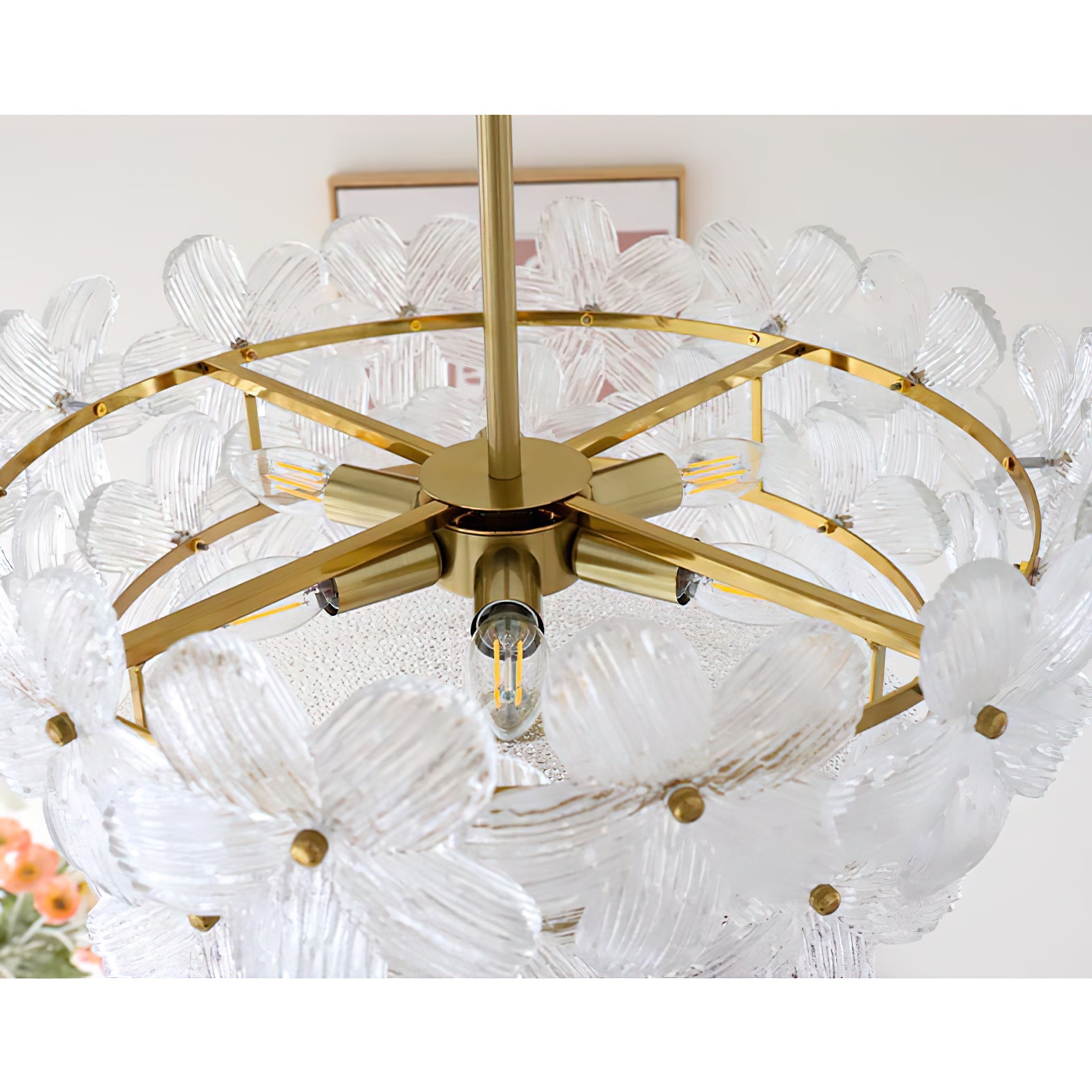 Kite Postmodern Luxury Art Unique Metal Glass Chandelier - Lamp Copper