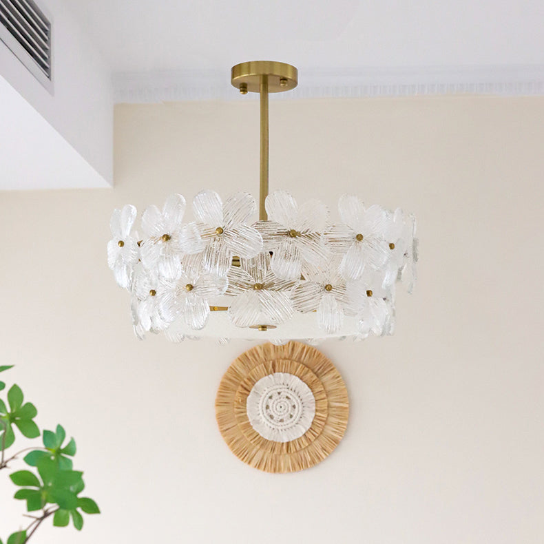 Kite Postmodern Luxury Art Unique Metal Glass Chandelier - Lamp Copper