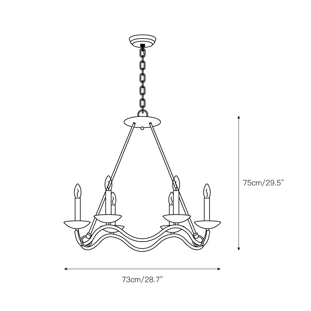 Shine Vintage Industrial Brass Metal Chandelier - Lamp Copper