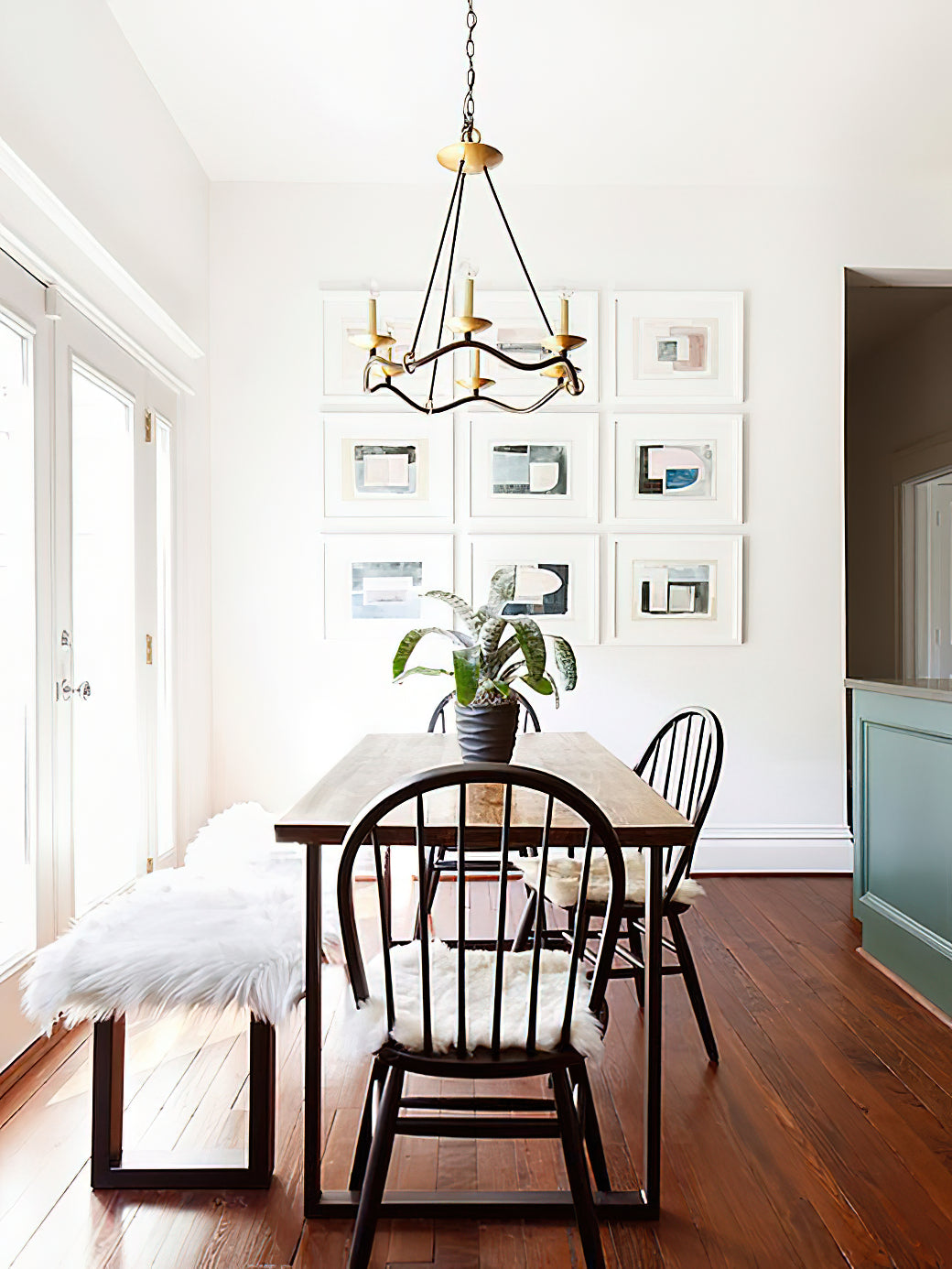 Shine Vintage Industrial Brass Metal Chandelier - Lamp Copper