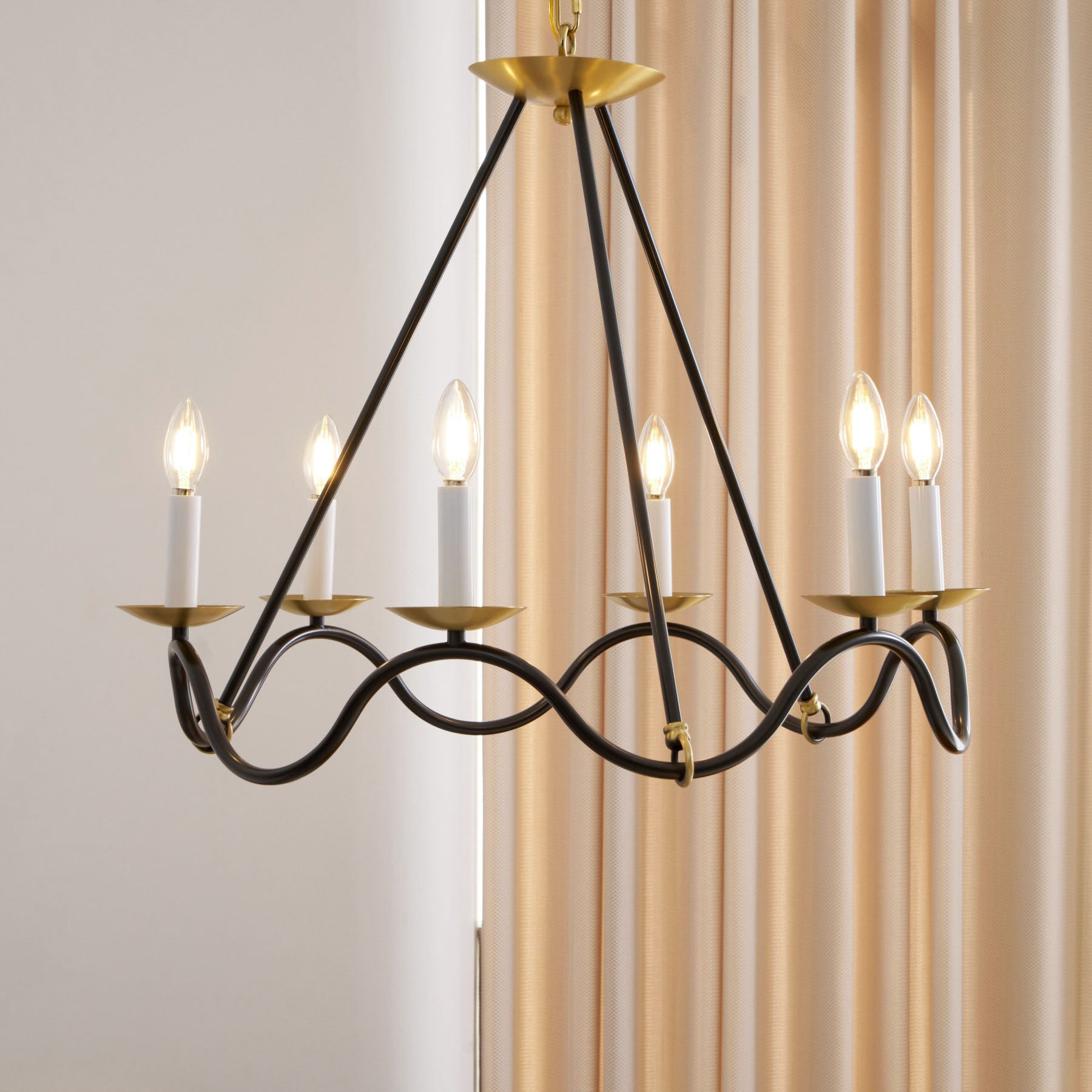 Shine Vintage Industrial Brass Metal Chandelier - Lamp Copper