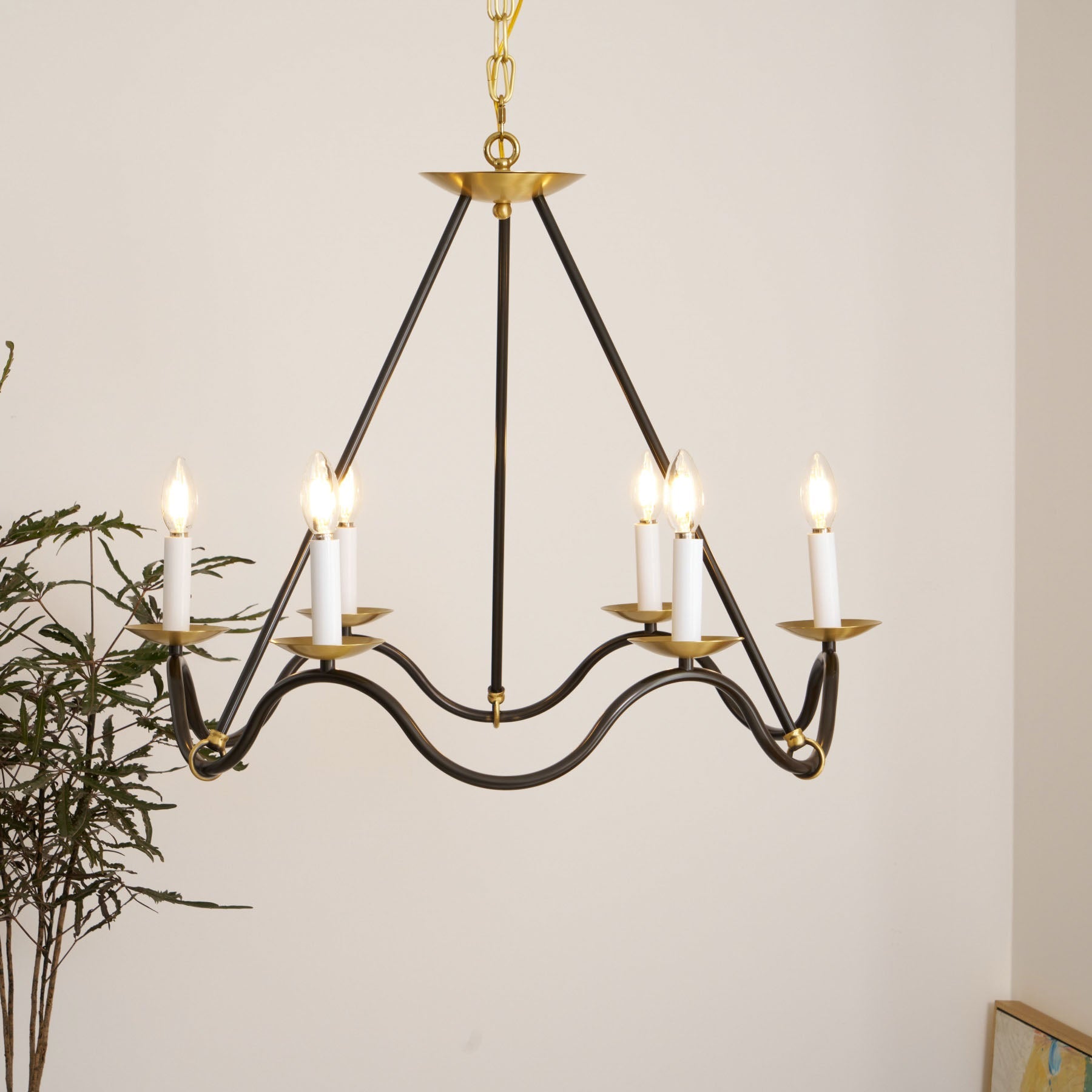 Shine Vintage Industrial Brass Metal Chandelier - Lamp Copper