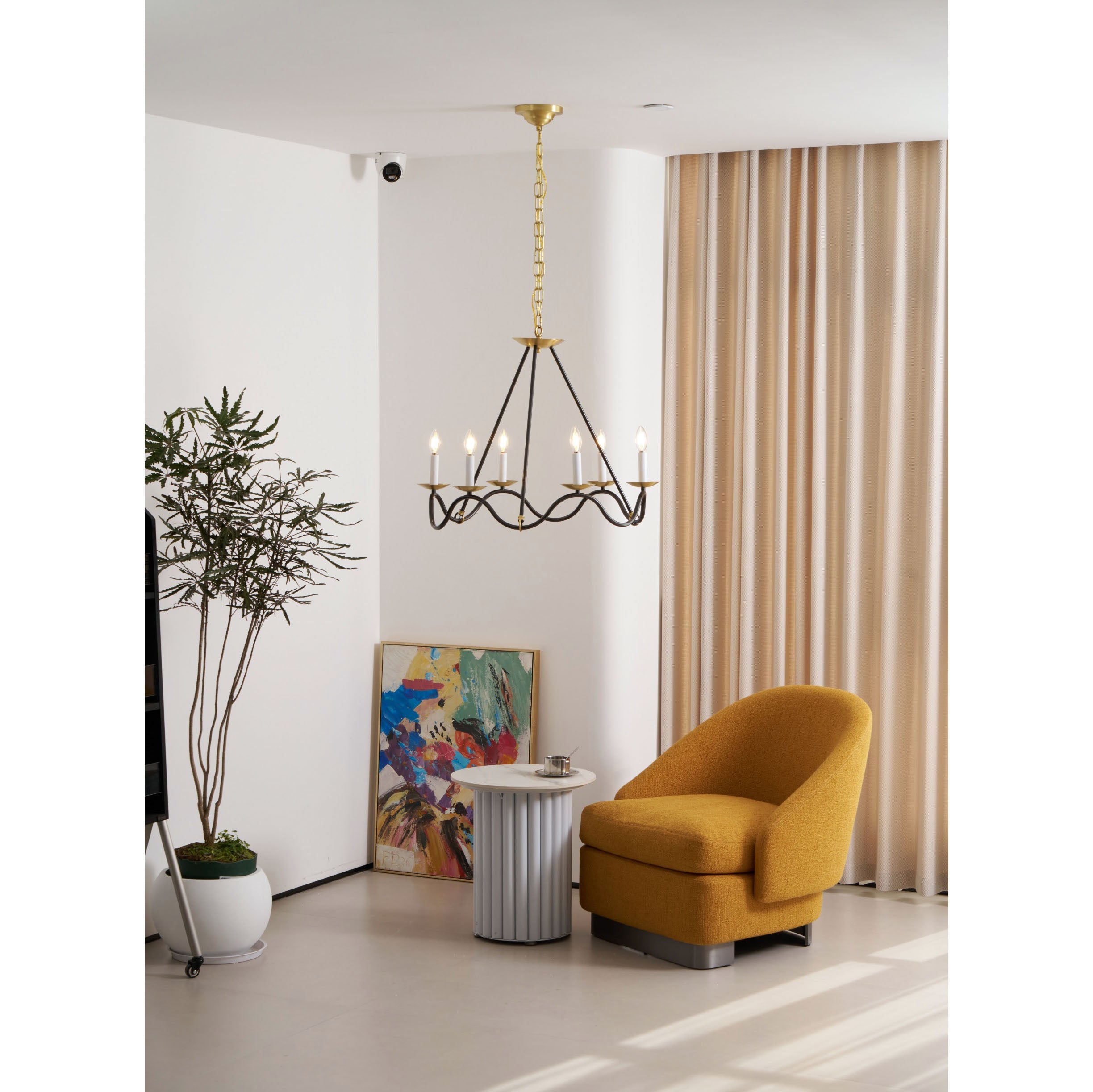 Shine Vintage Industrial Brass Metal Chandelier - Lamp Copper