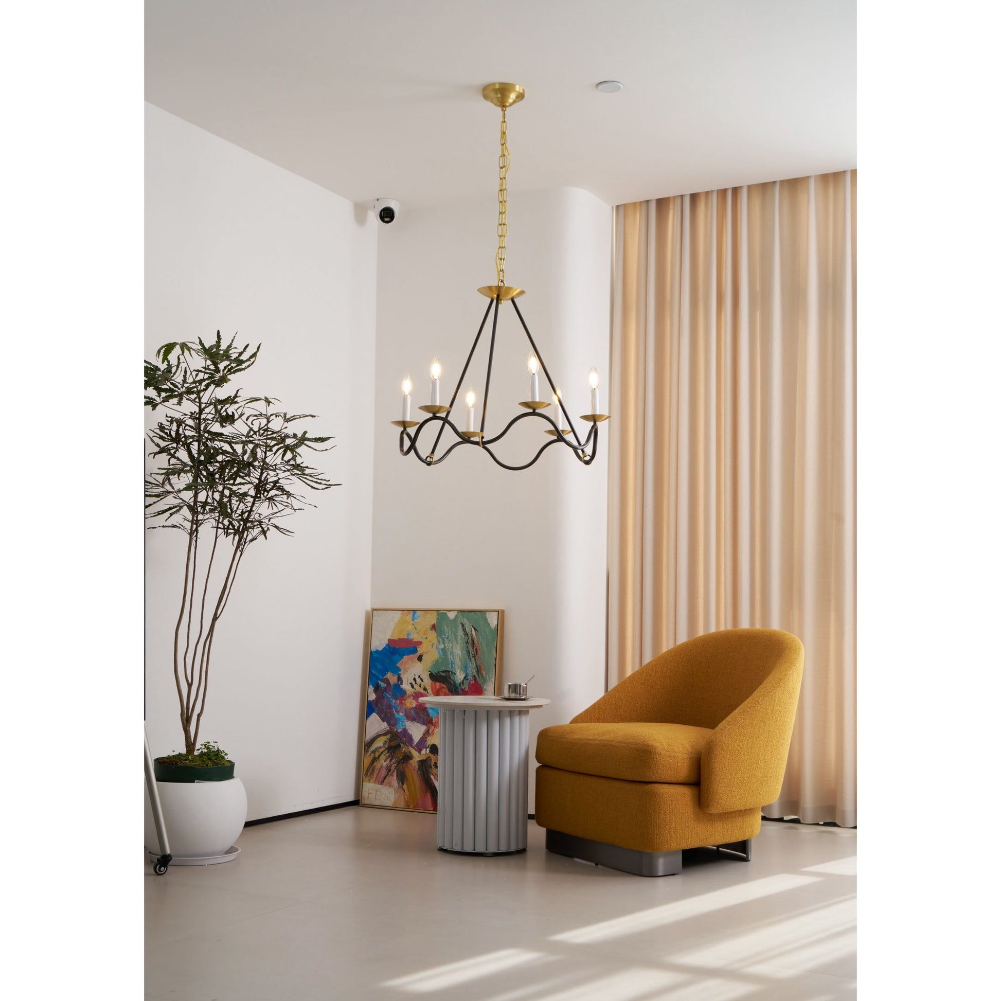 Shine Vintage Industrial Brass Metal Chandelier - Lamp Copper