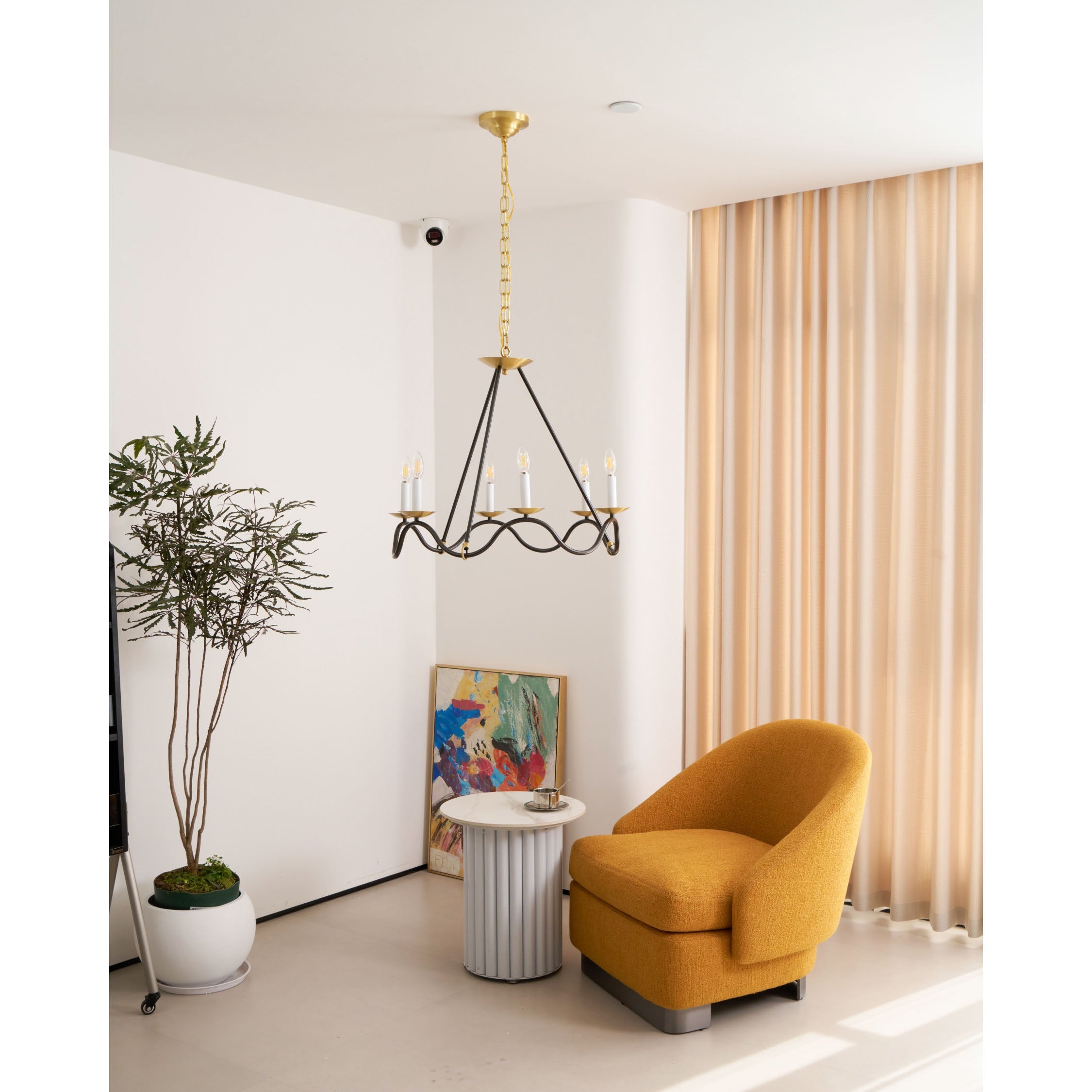 Shine Vintage Industrial Brass Metal Chandelier - Lamp Copper