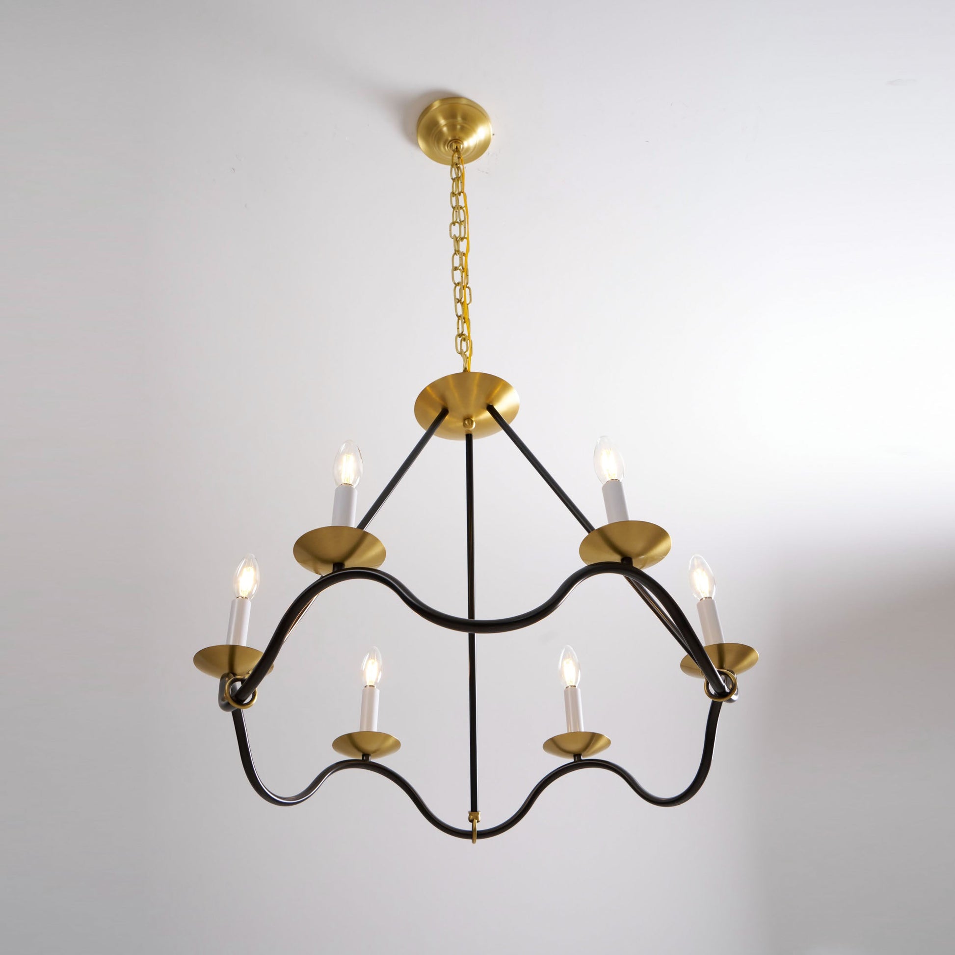 Shine Vintage Industrial Brass Metal Chandelier - Lamp Copper