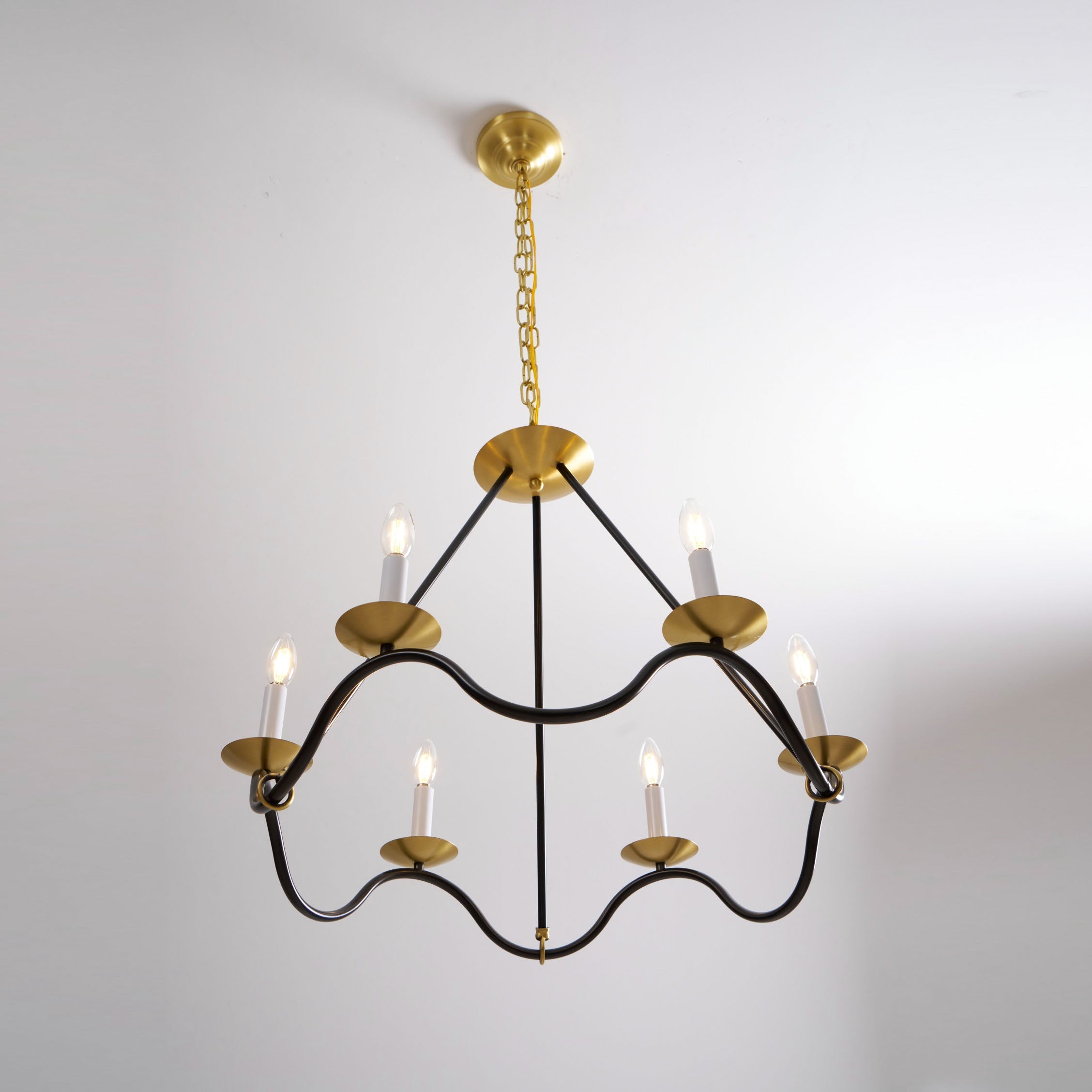 Shine Vintage Industrial Brass Metal Chandelier - Lamp Copper