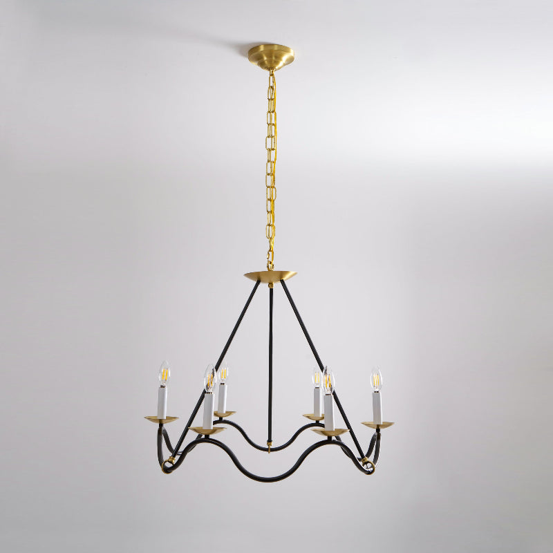 Shine Vintage Industrial Brass Metal Chandelier - Lamp Copper