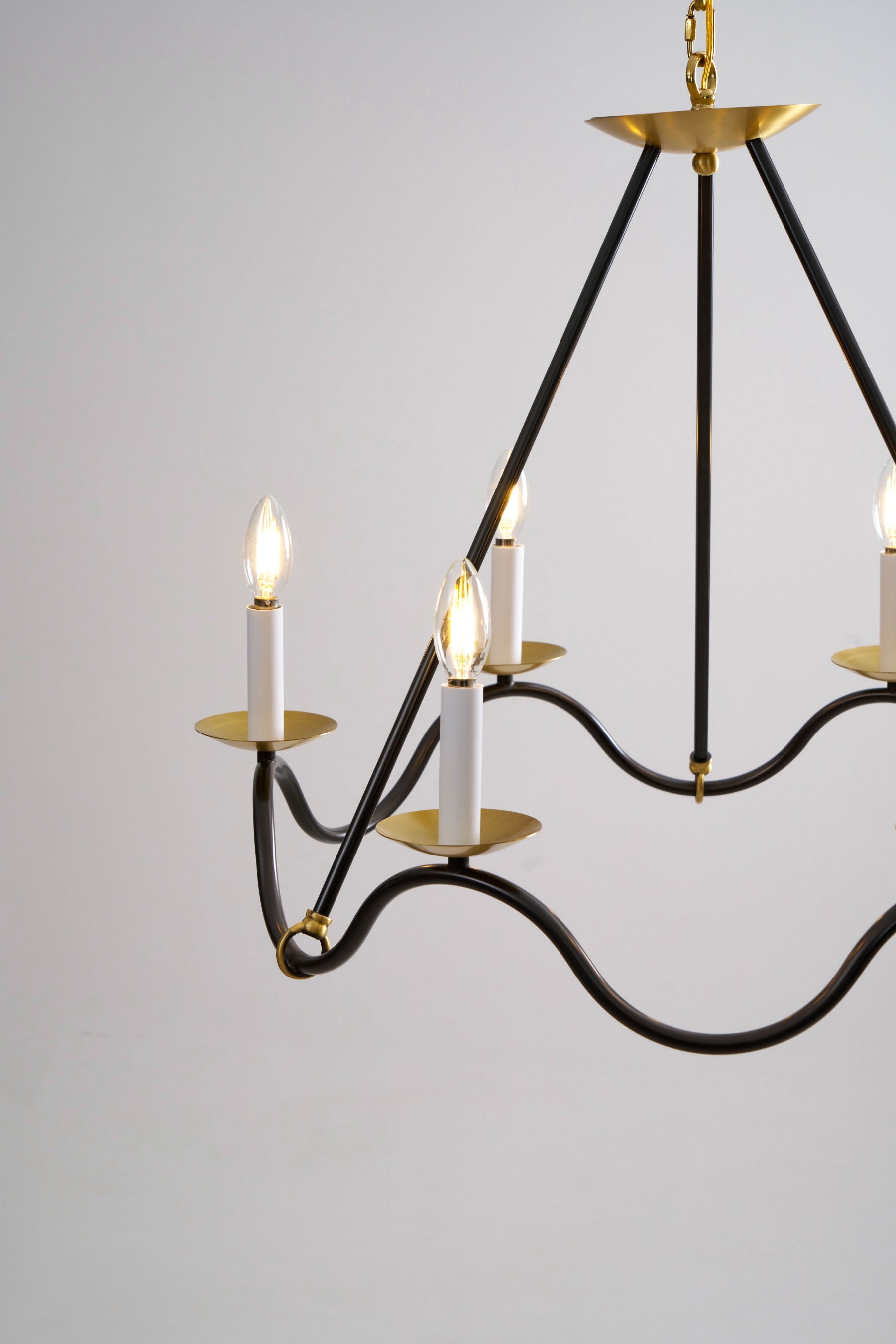 Shine Vintage Industrial Brass Metal Chandelier - Lamp Copper