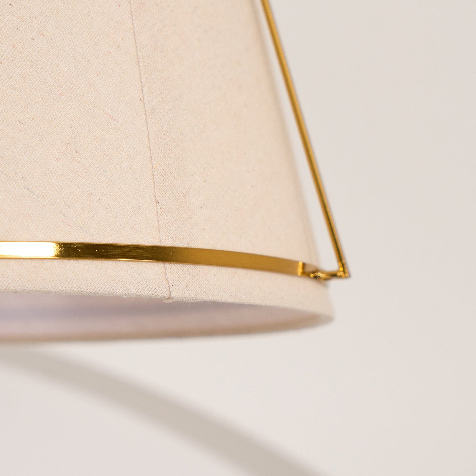 Yonder Traditional Classic Brass Metal Fabric Pendant Lamp - Lamp Copper