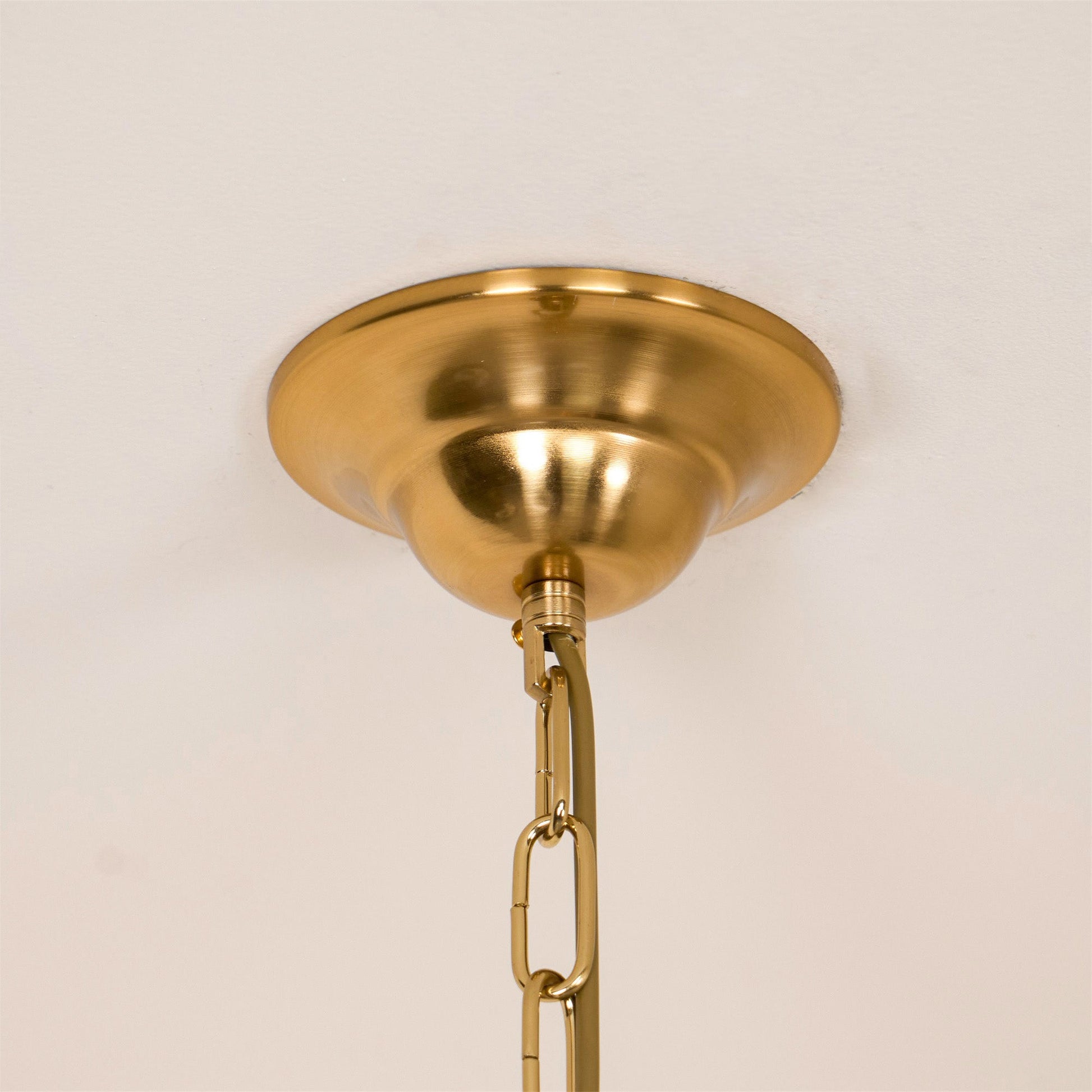 Yonder Traditional Classic Brass Metal Fabric Pendant Lamp - Lamp Copper