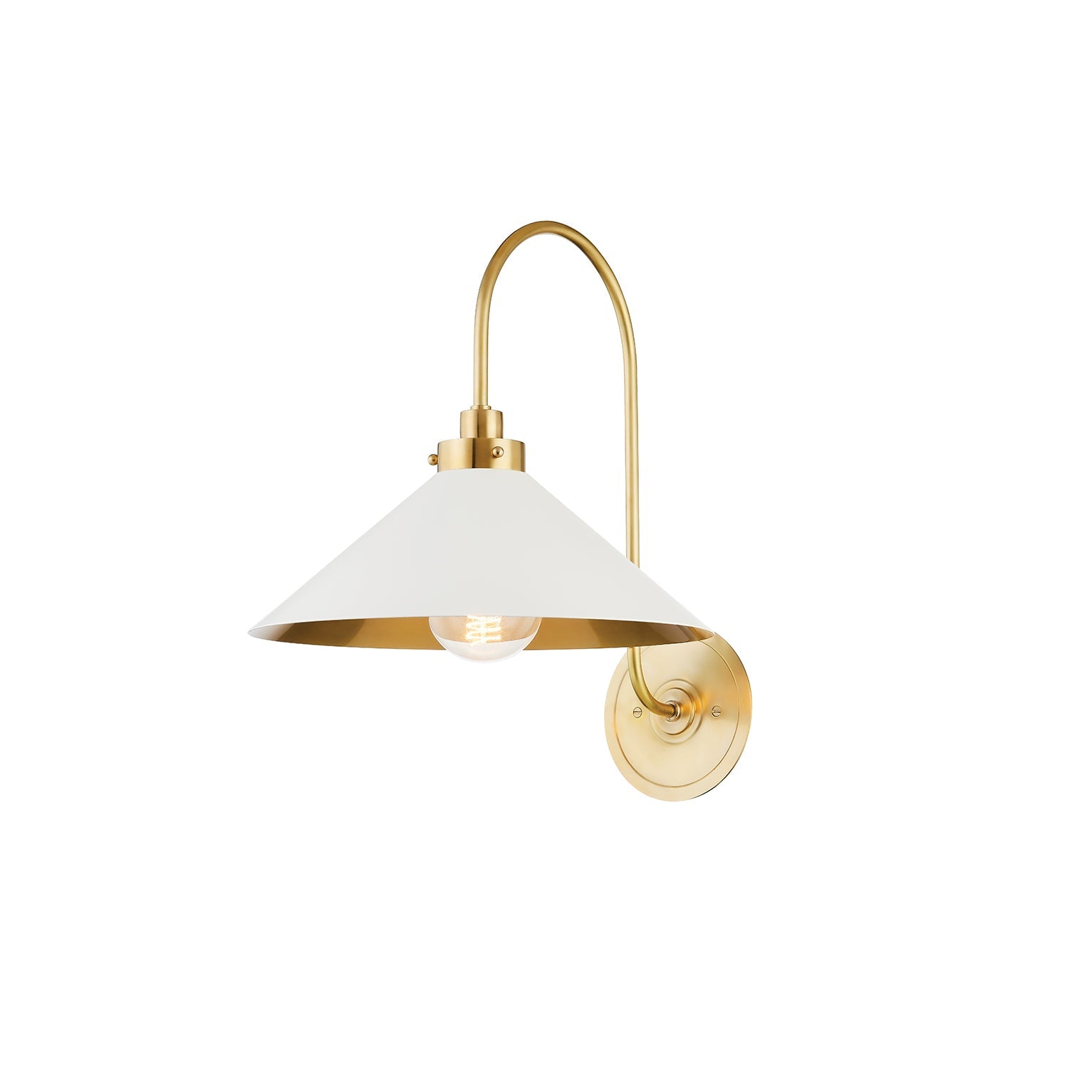 Drape Modern Minimalist Brass Metal Wall Lamp - Lamp Copper