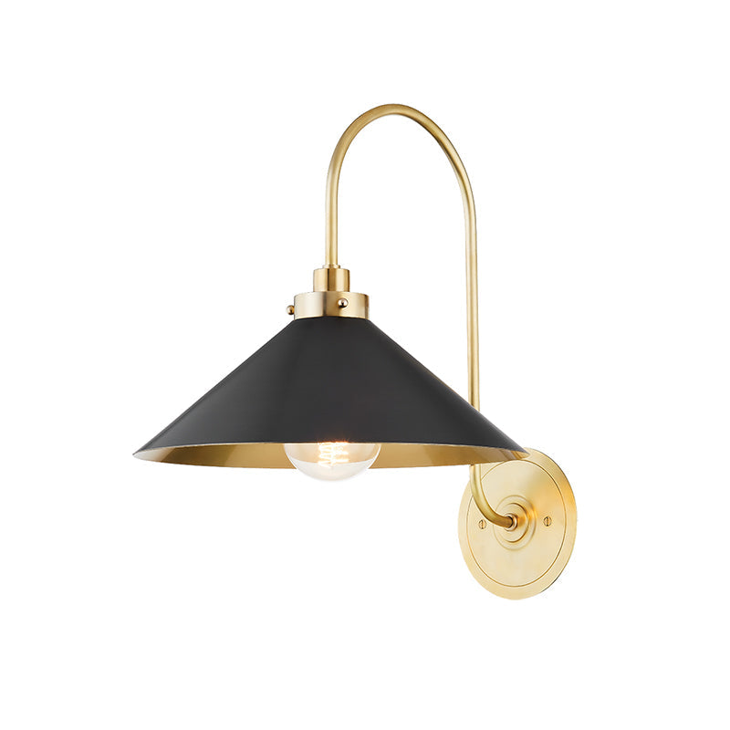 Drape Modern Minimalist Brass Metal Wall Lamp - Lamp Copper