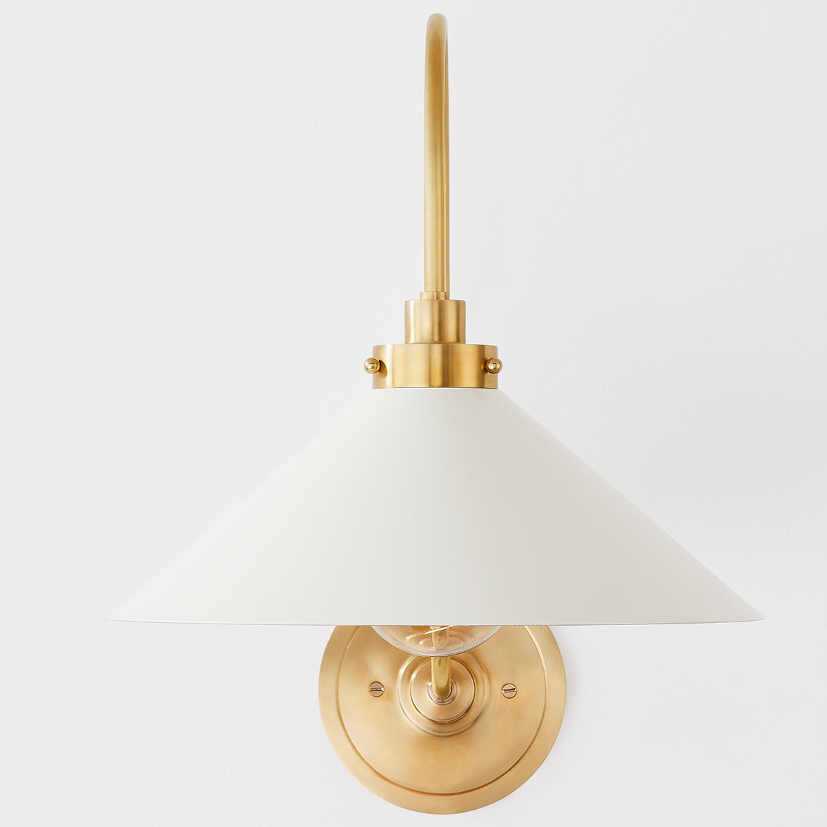 Drape Modern Minimalist Brass Metal Wall Lamp - Lamp Copper