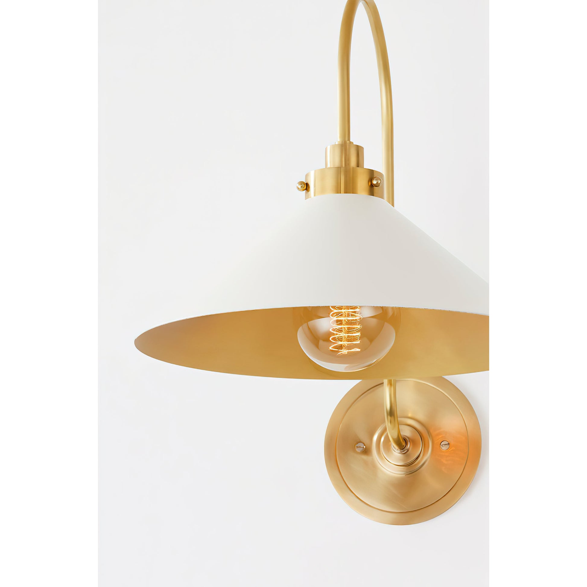 Drape Modern Minimalist Brass Metal Wall Lamp - Lamp Copper