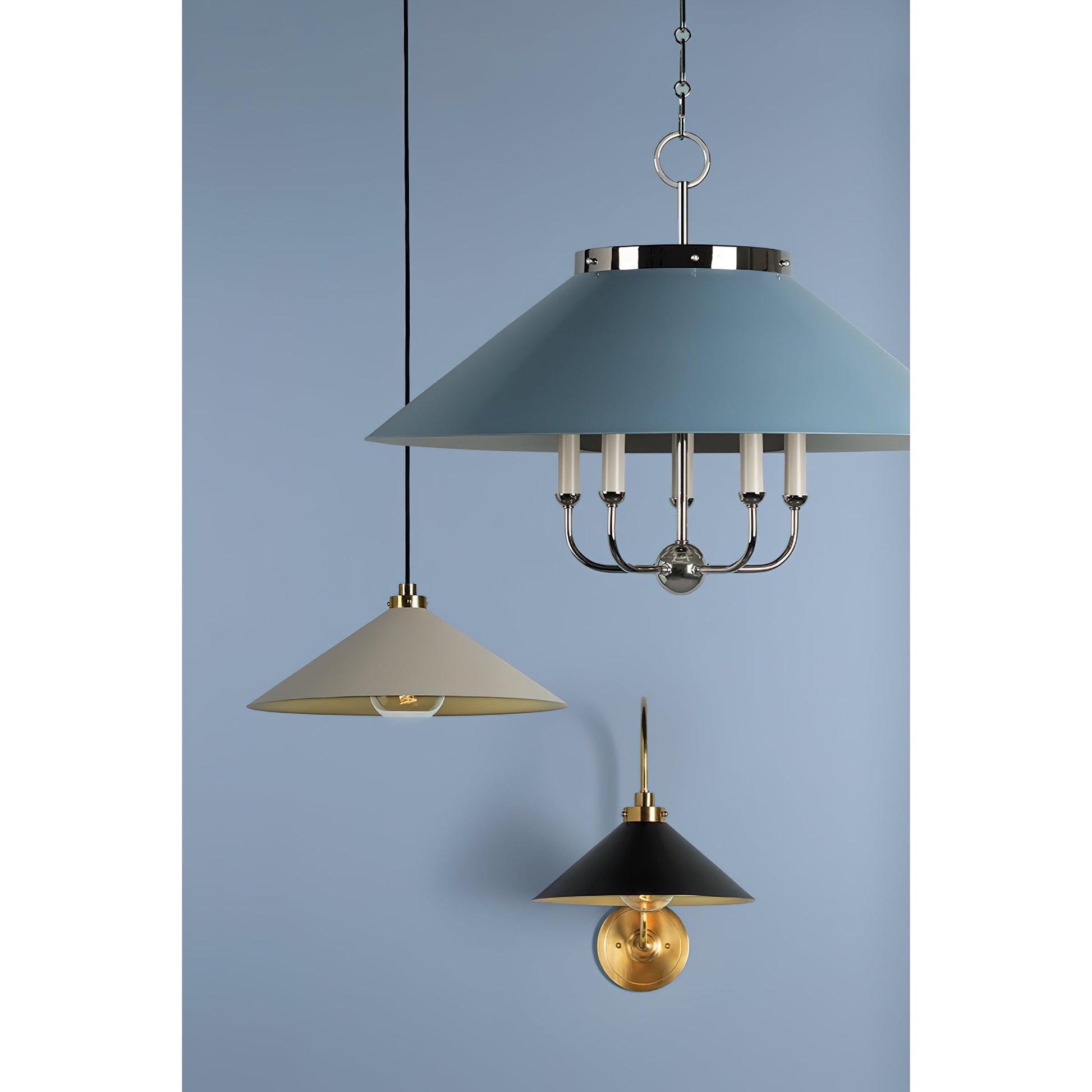 Drape Modern Minimalist Brass Metal Wall Lamp - Lamp Copper
