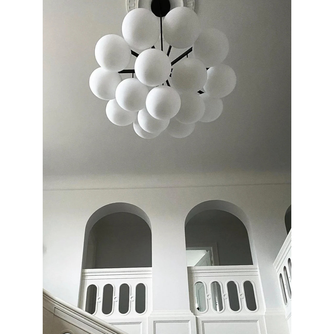 Edge Premium Elegance Brass Metal Glass Chandelier - Lamp Copper